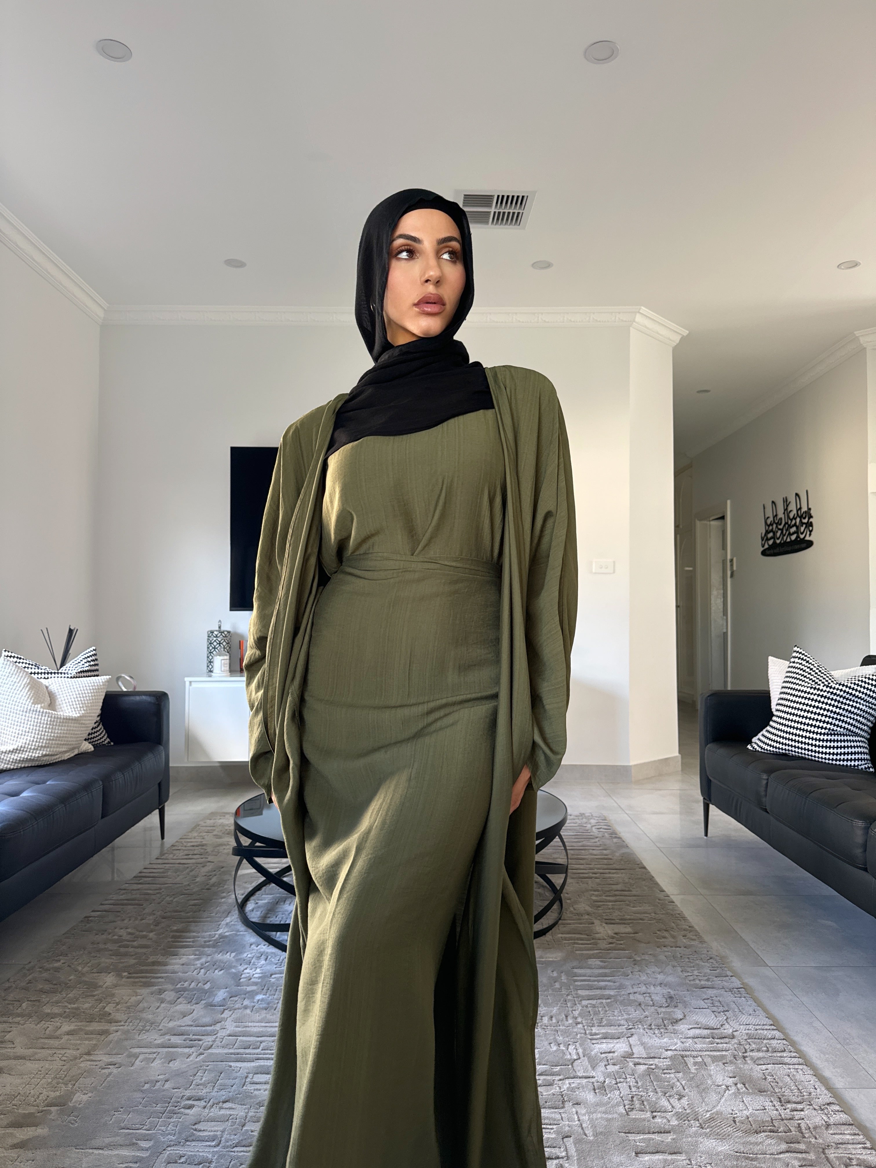 Dunya 3 piece abaya set