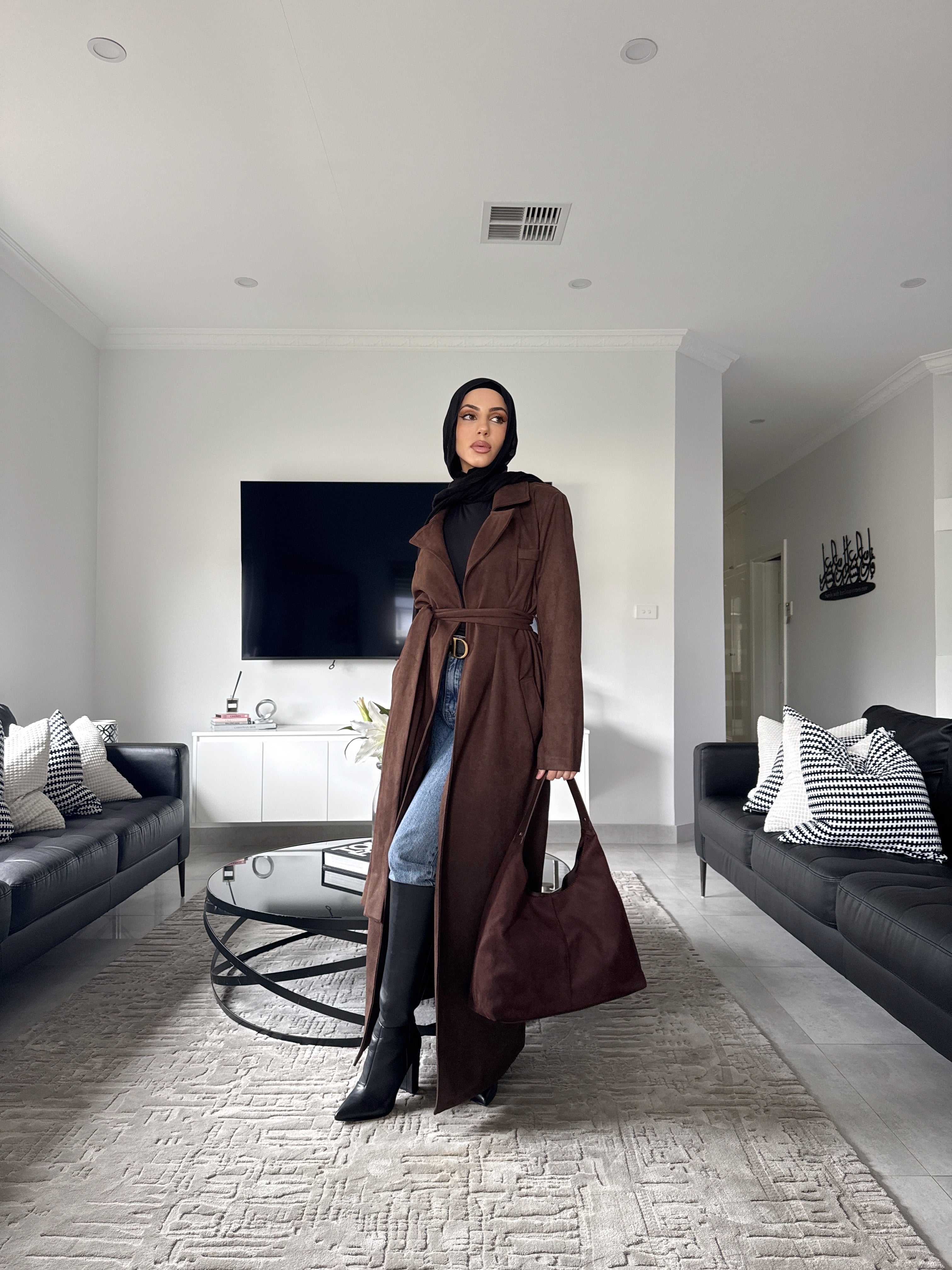 Selena Suede coat