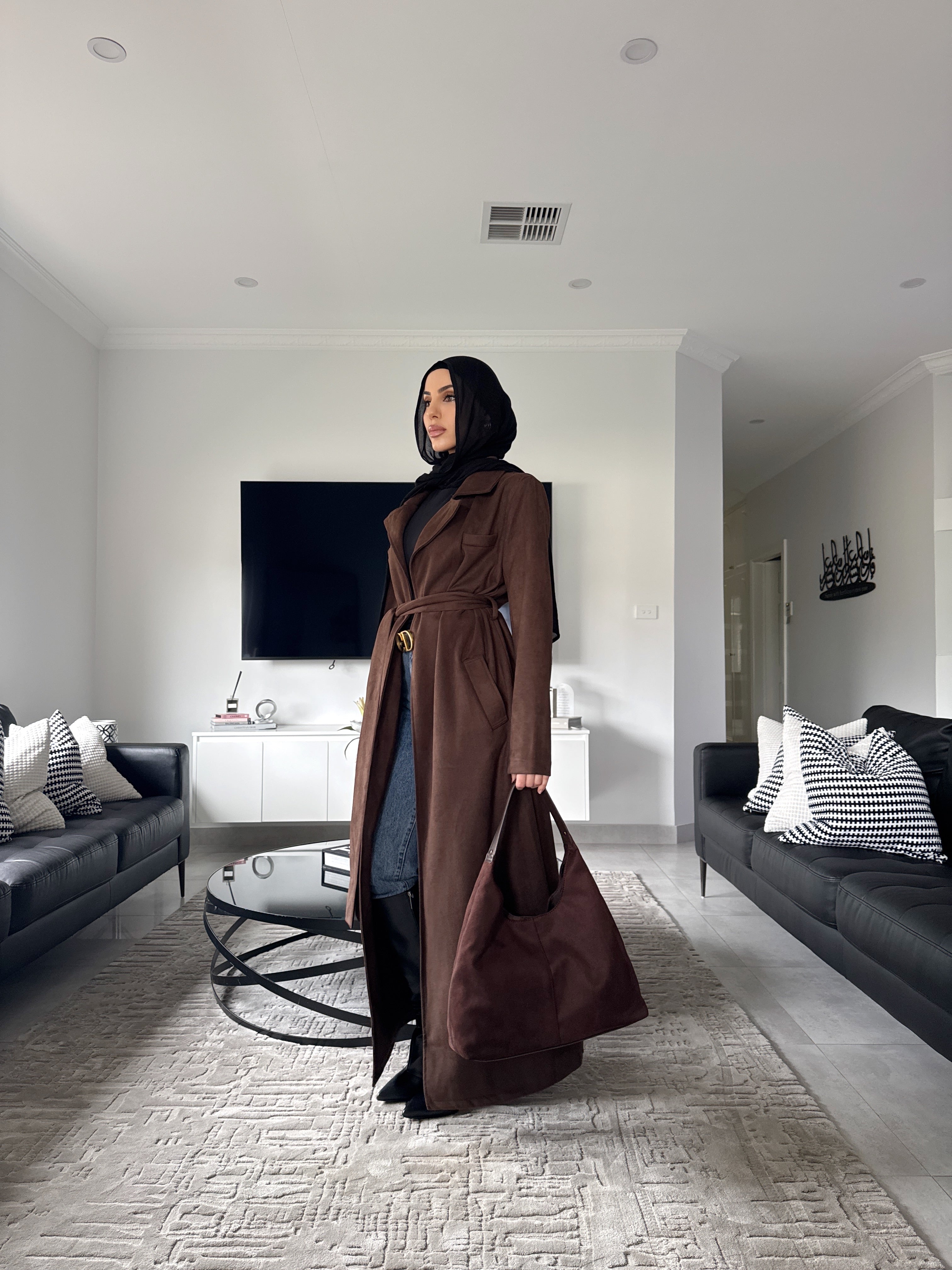 Selena Suede coat