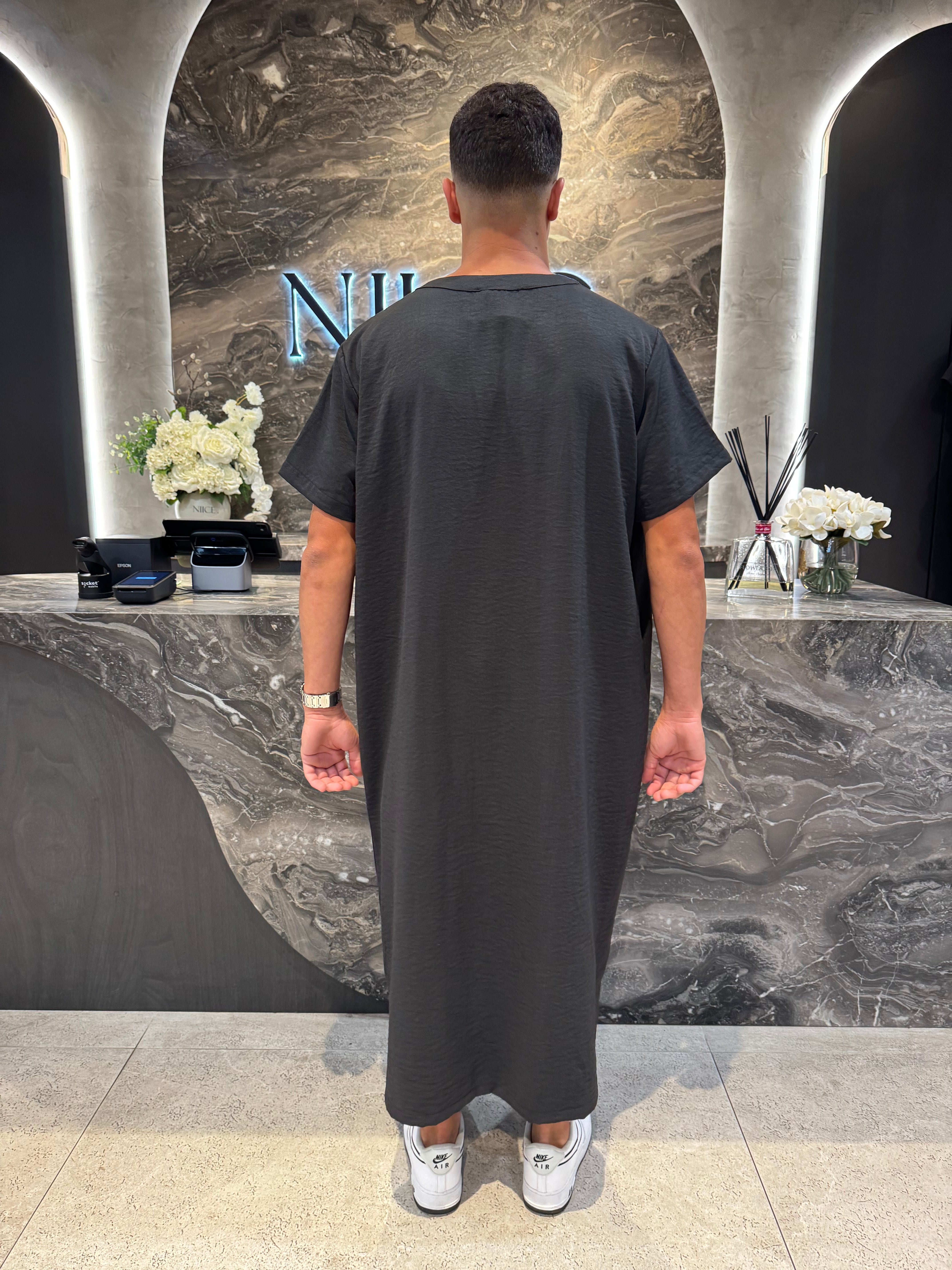 Men's Short Sleeve Abaya