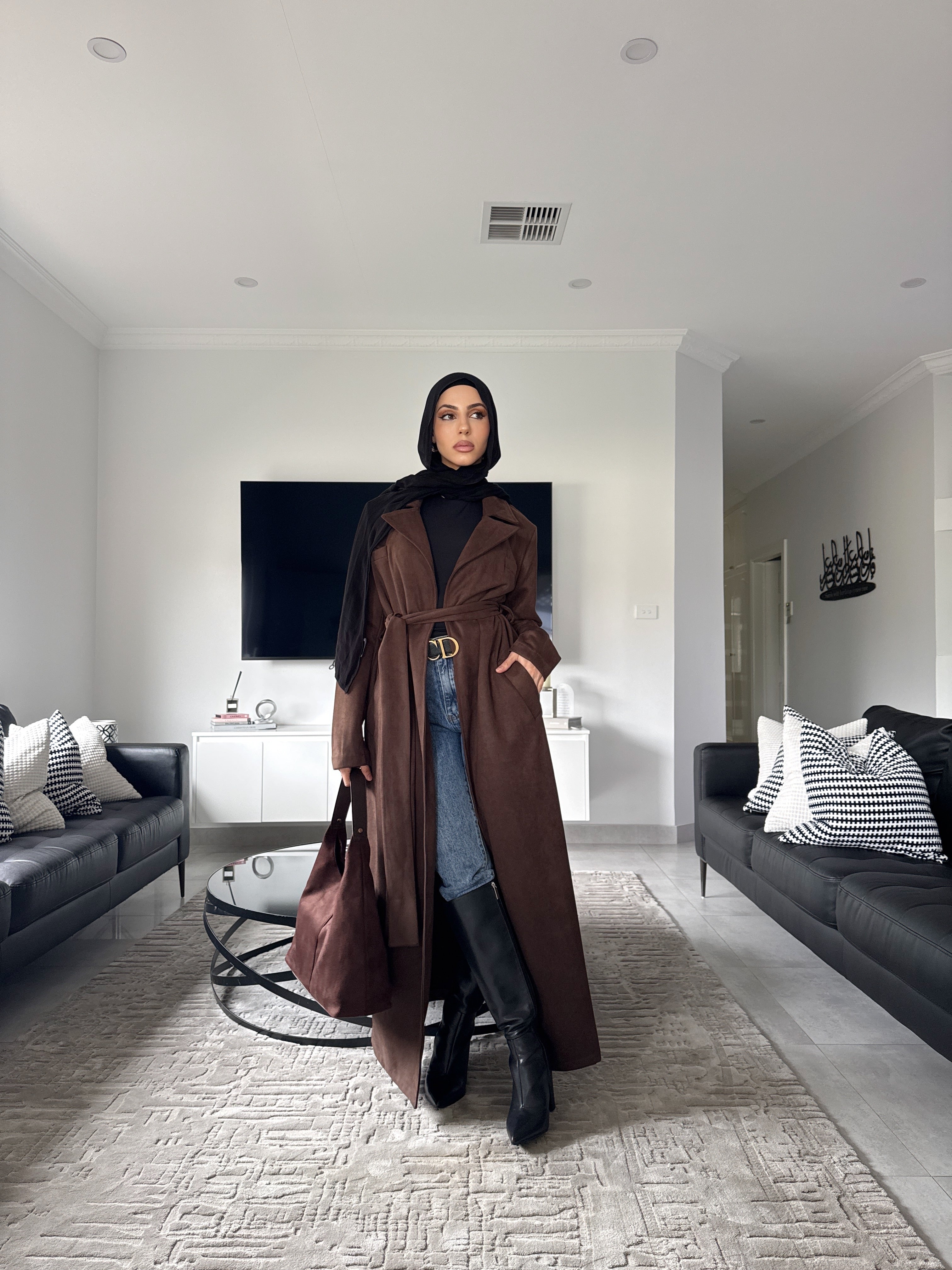 Selena Suede coat