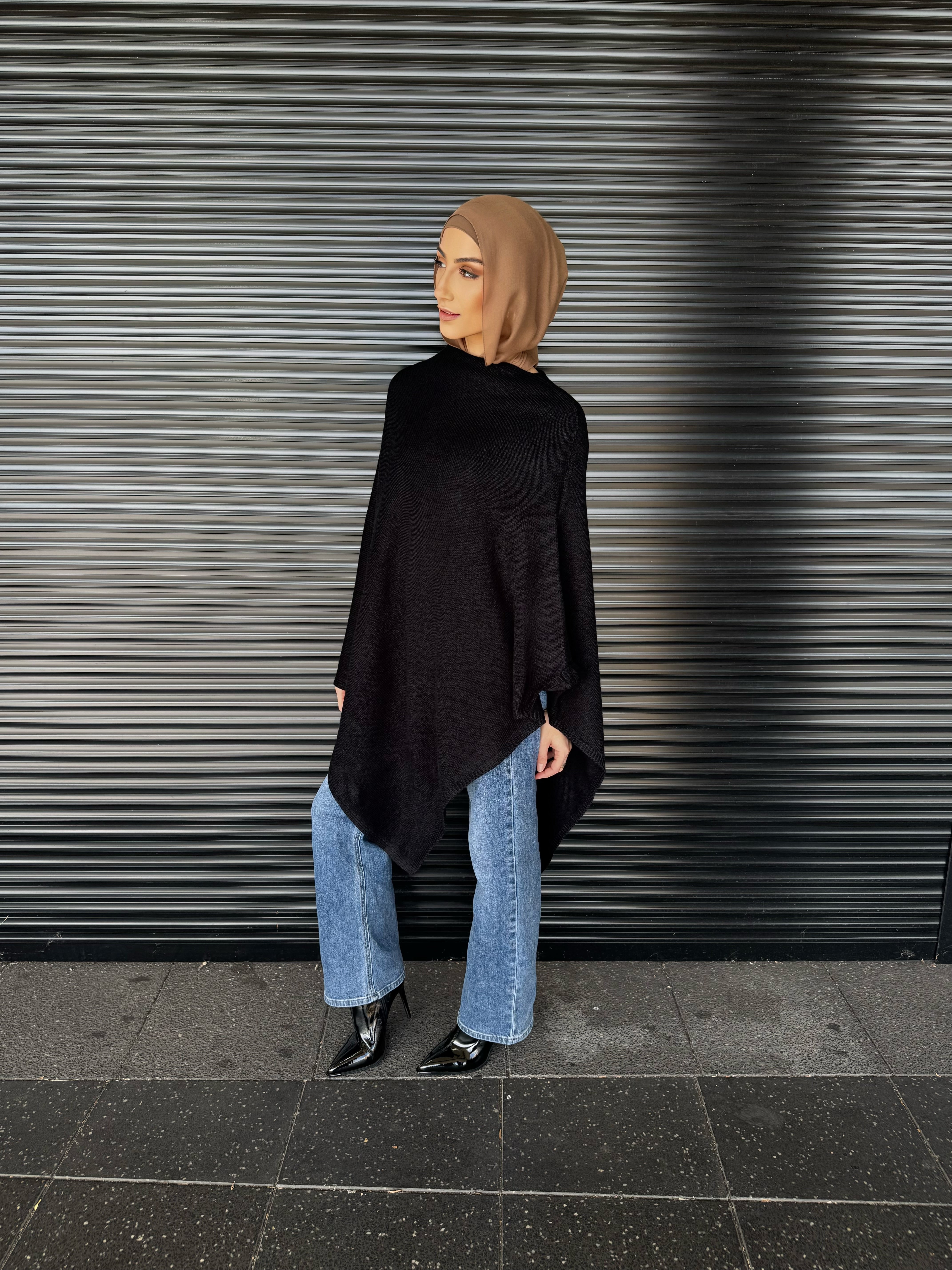 Paz Knit Poncho