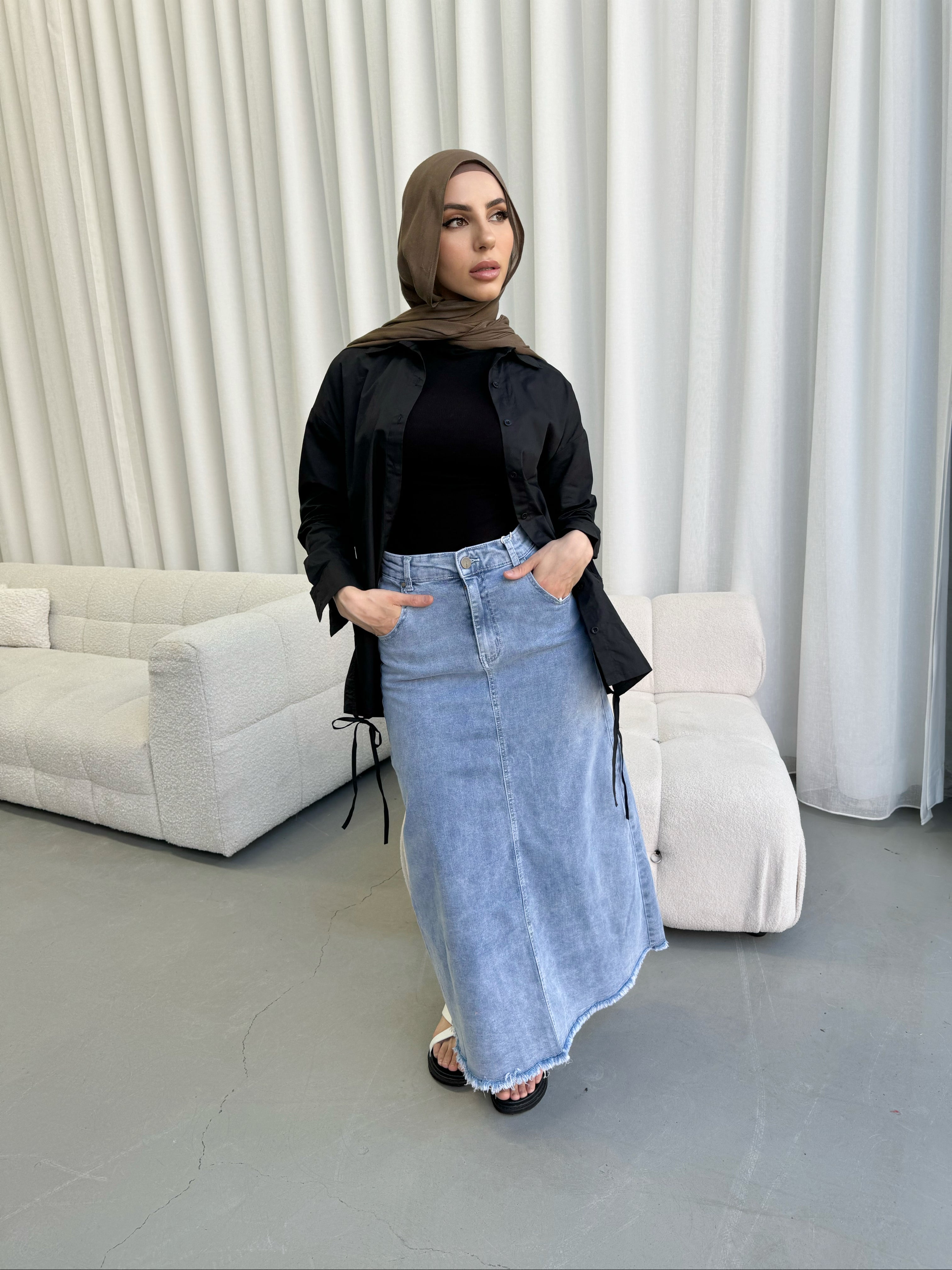 Aqsa Denim Skirt