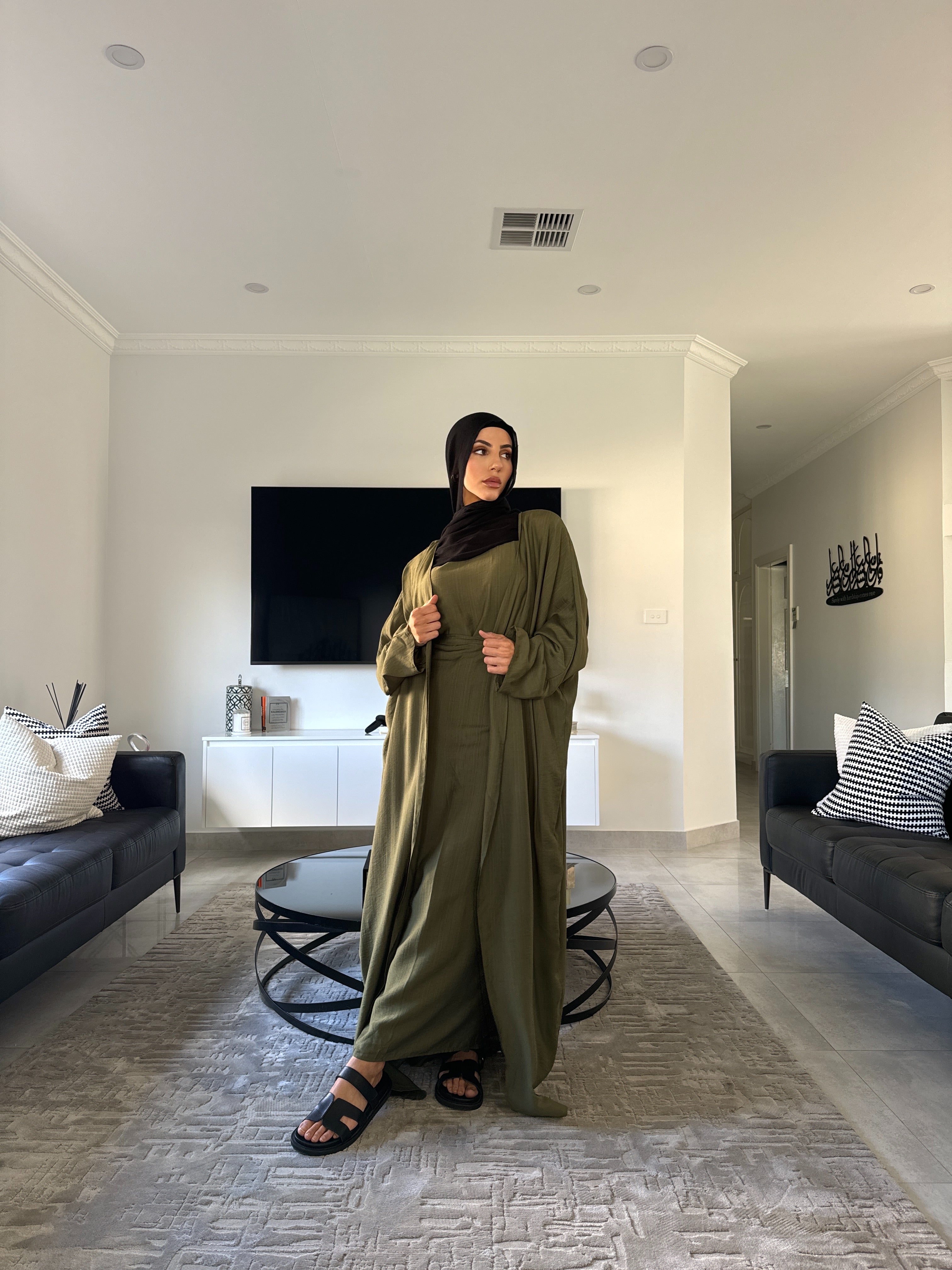 Dunya 3 piece abaya set