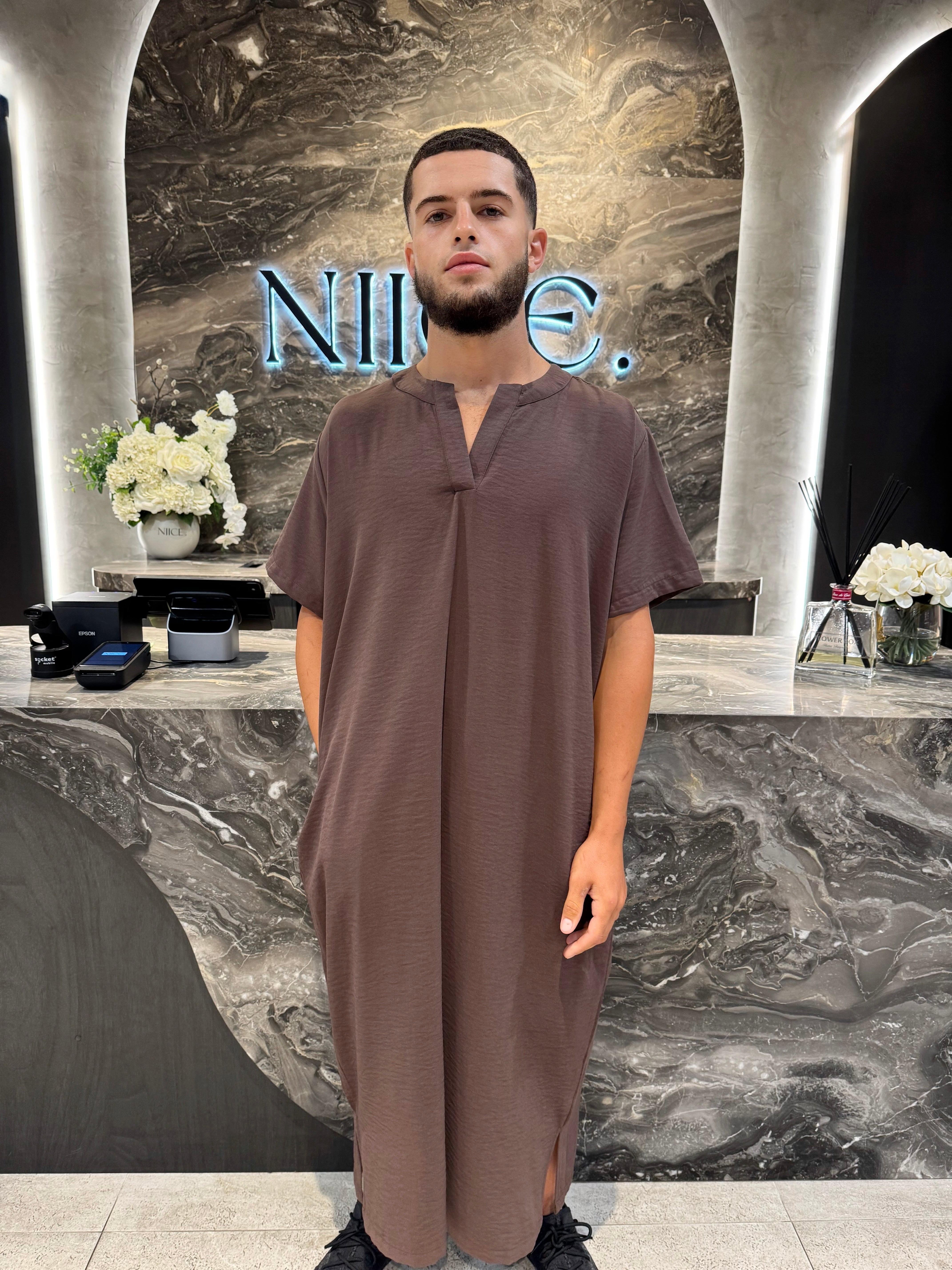 Men's Short Sleeve Abaya