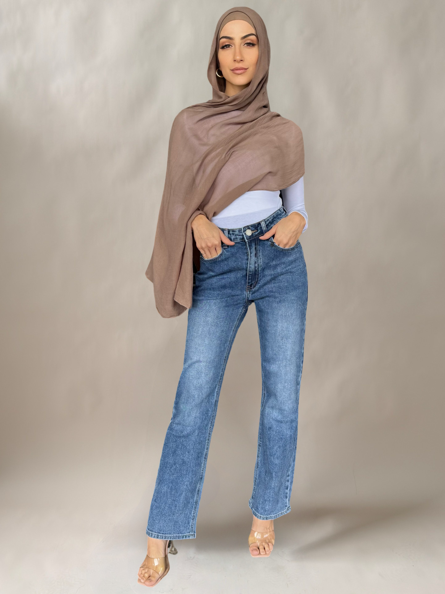 Straight leg jeans