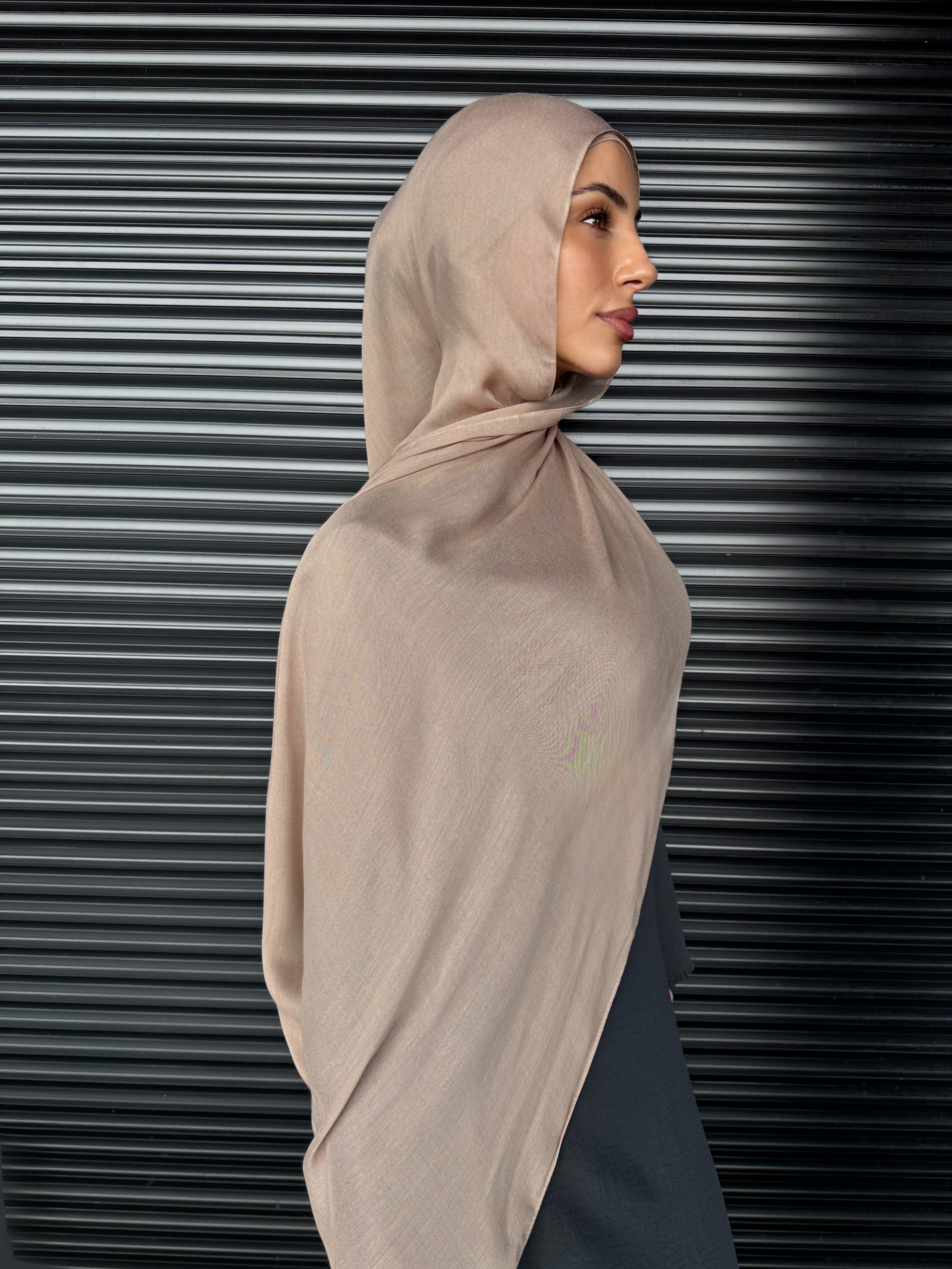 Modal Single Stitch Hijab Set#86