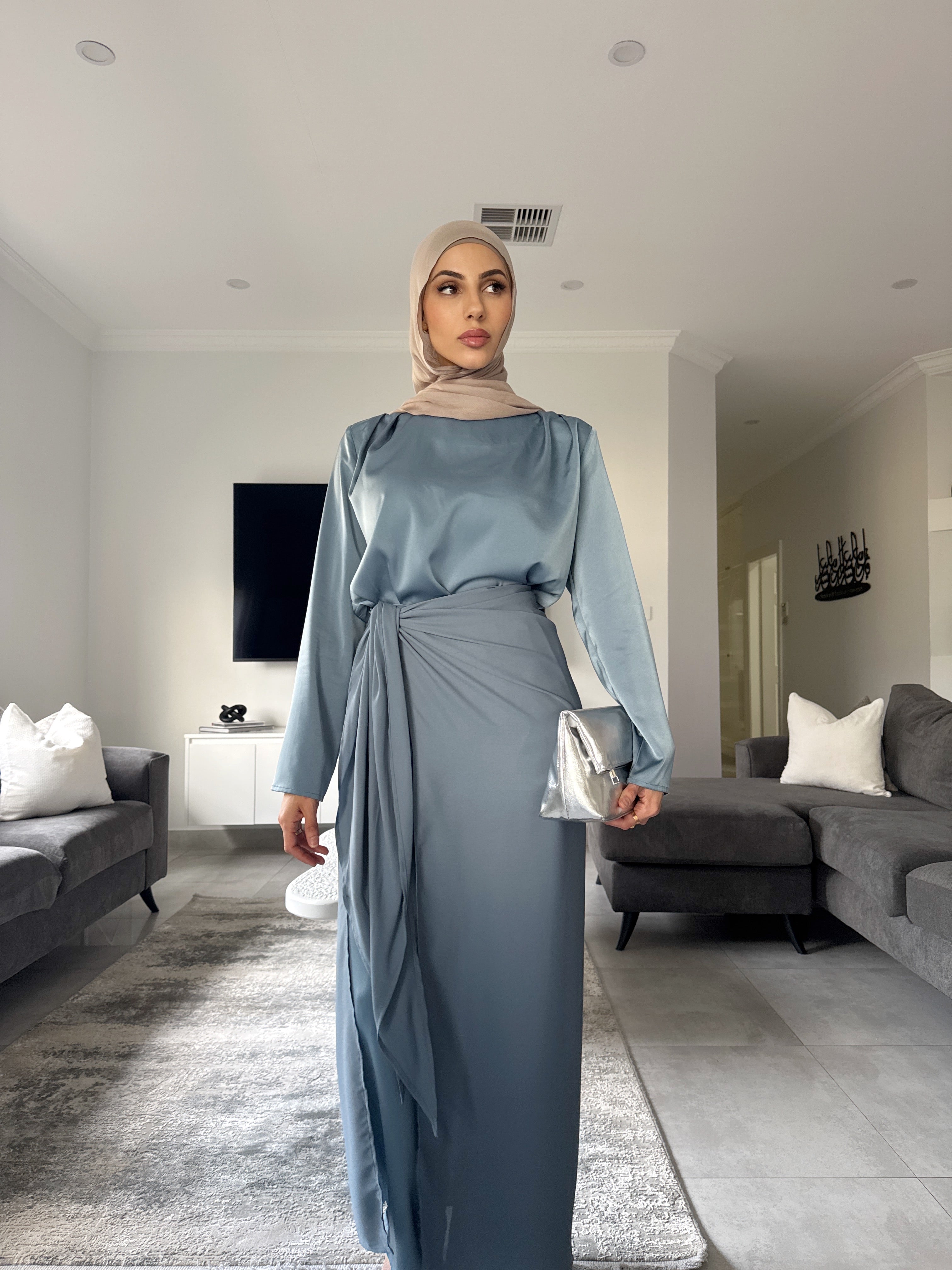 Sakina 3 piece satin set