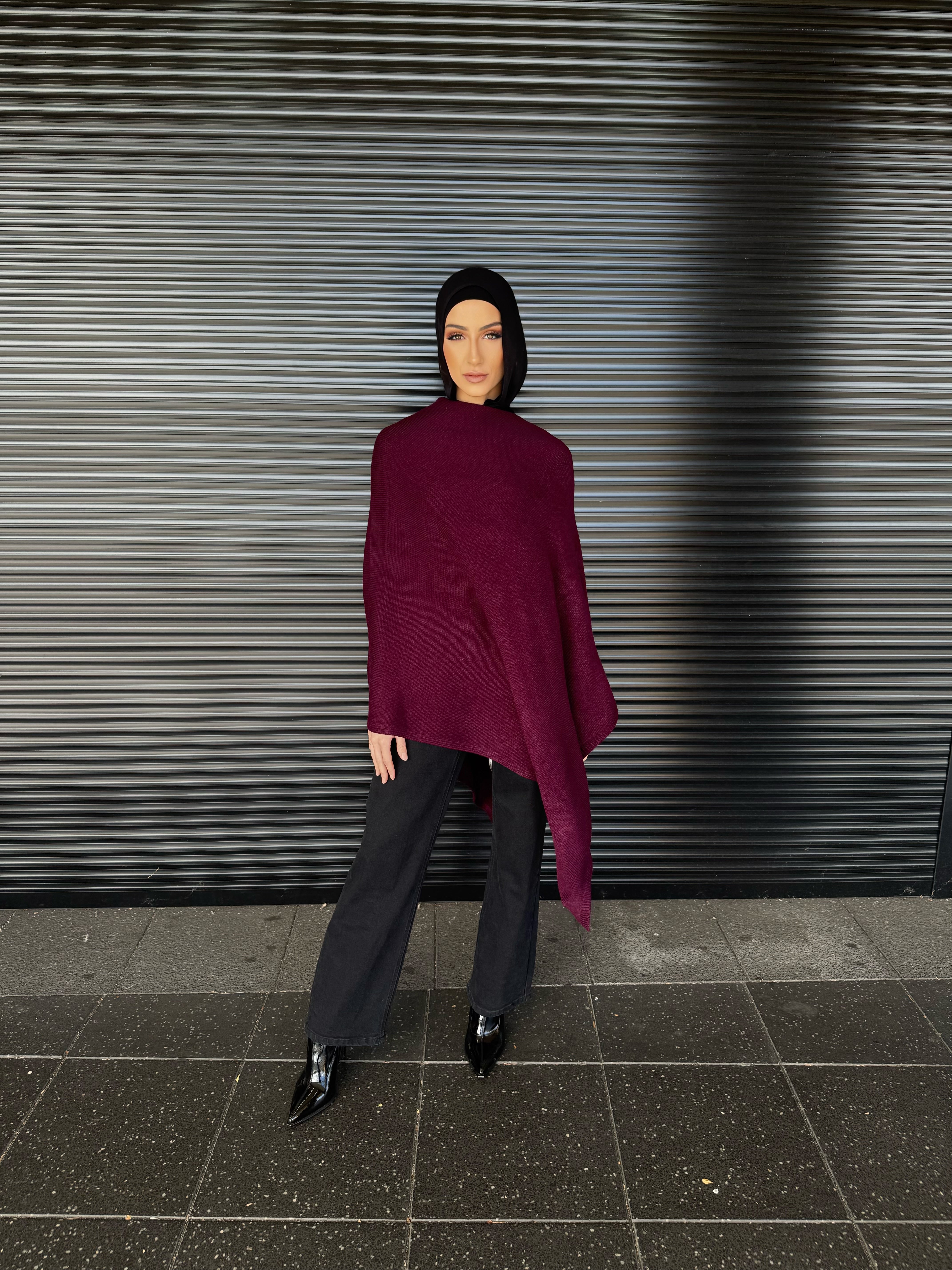 Paz Knit Poncho