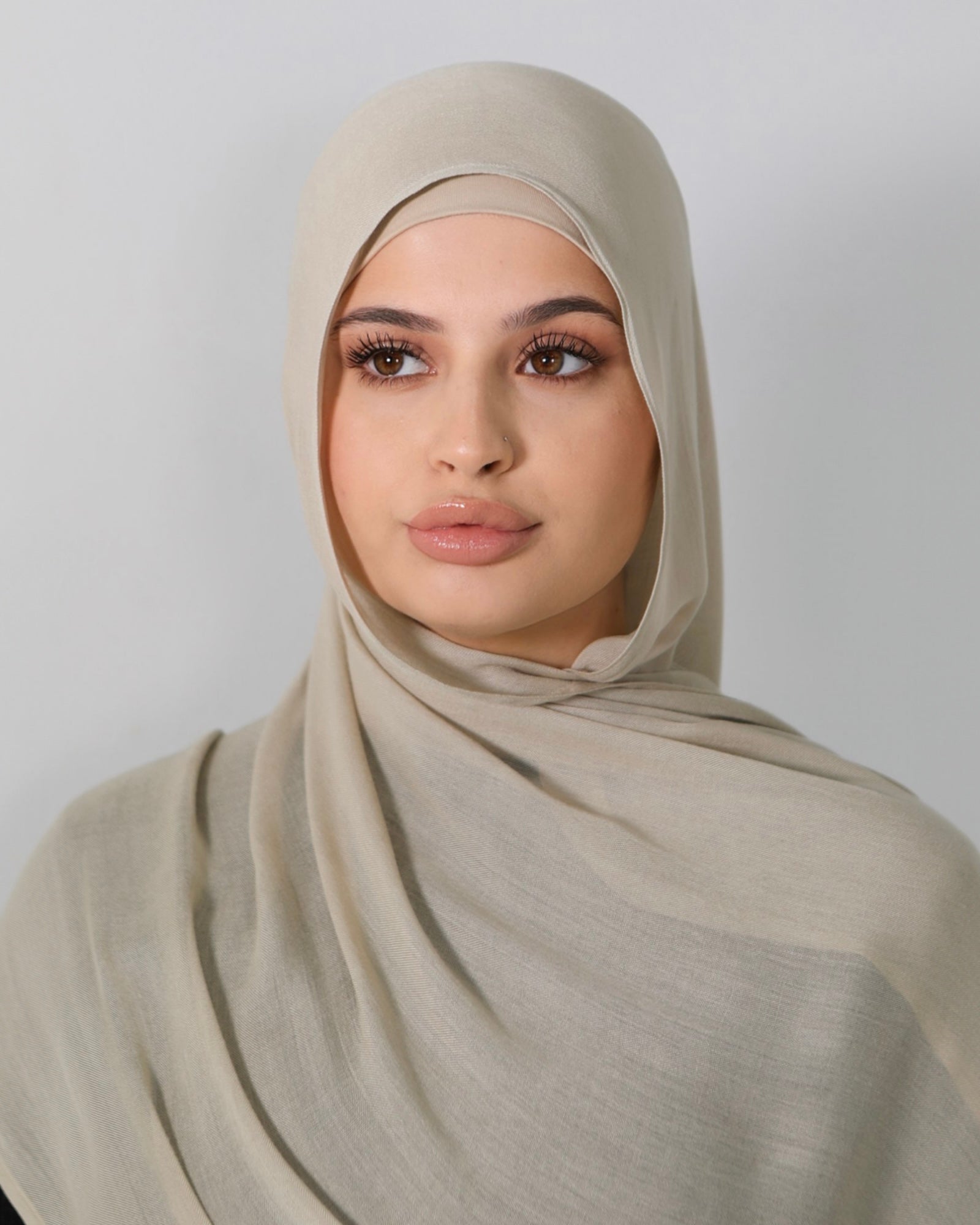 Hage Hijab Collection Beige #4