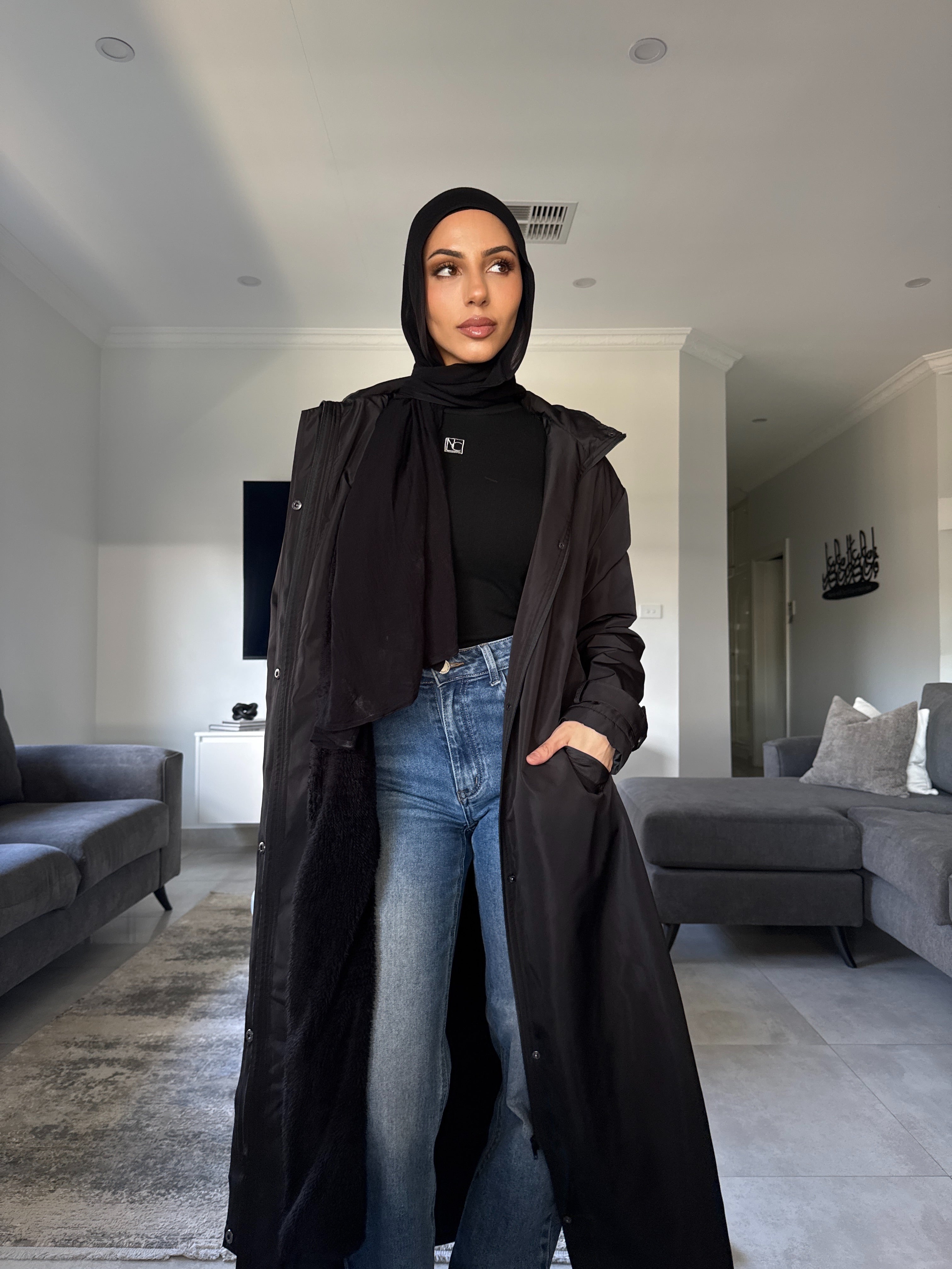 Tessa fleece trench