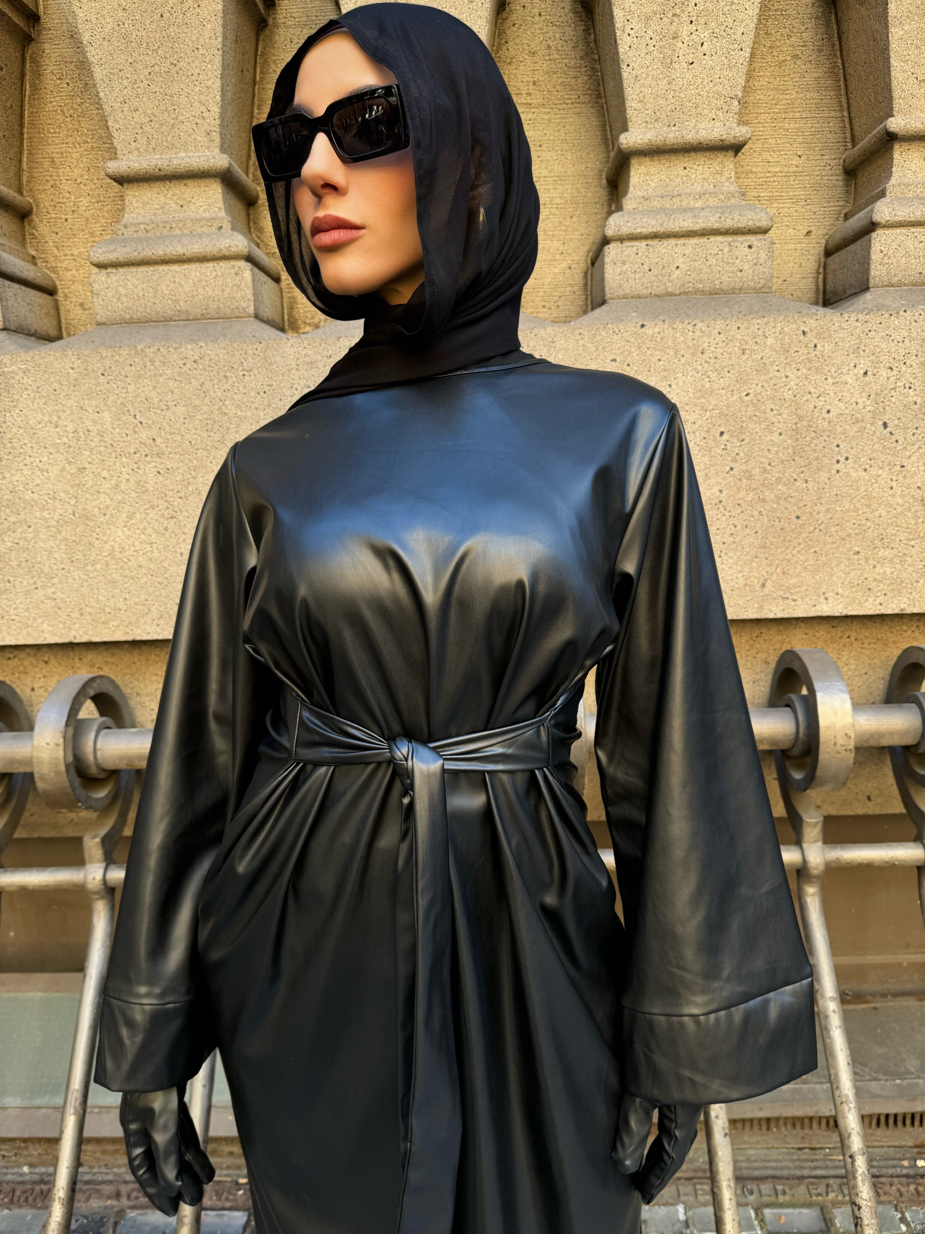 Hage leather dress