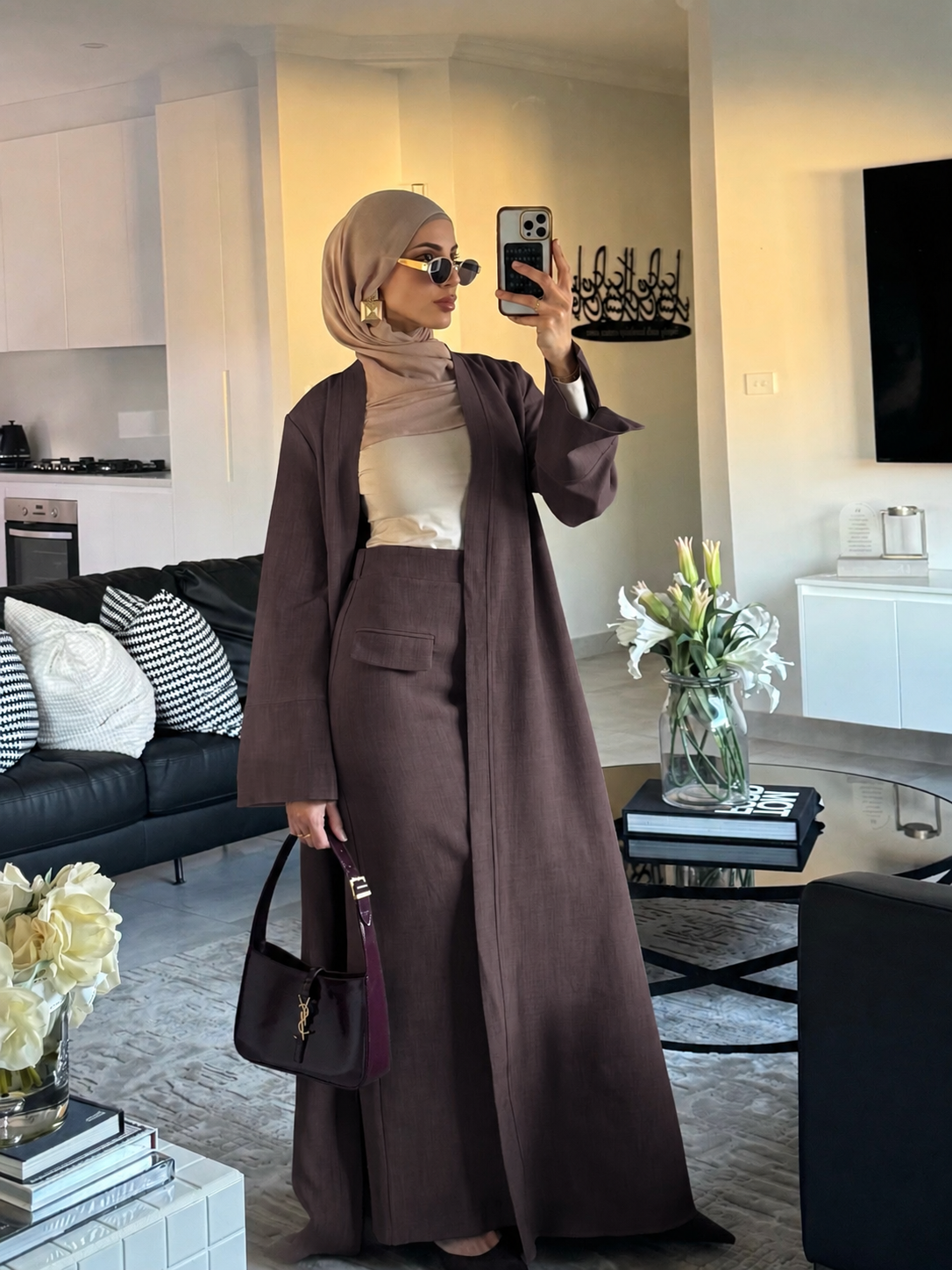Tasmia Cape and Skirt set