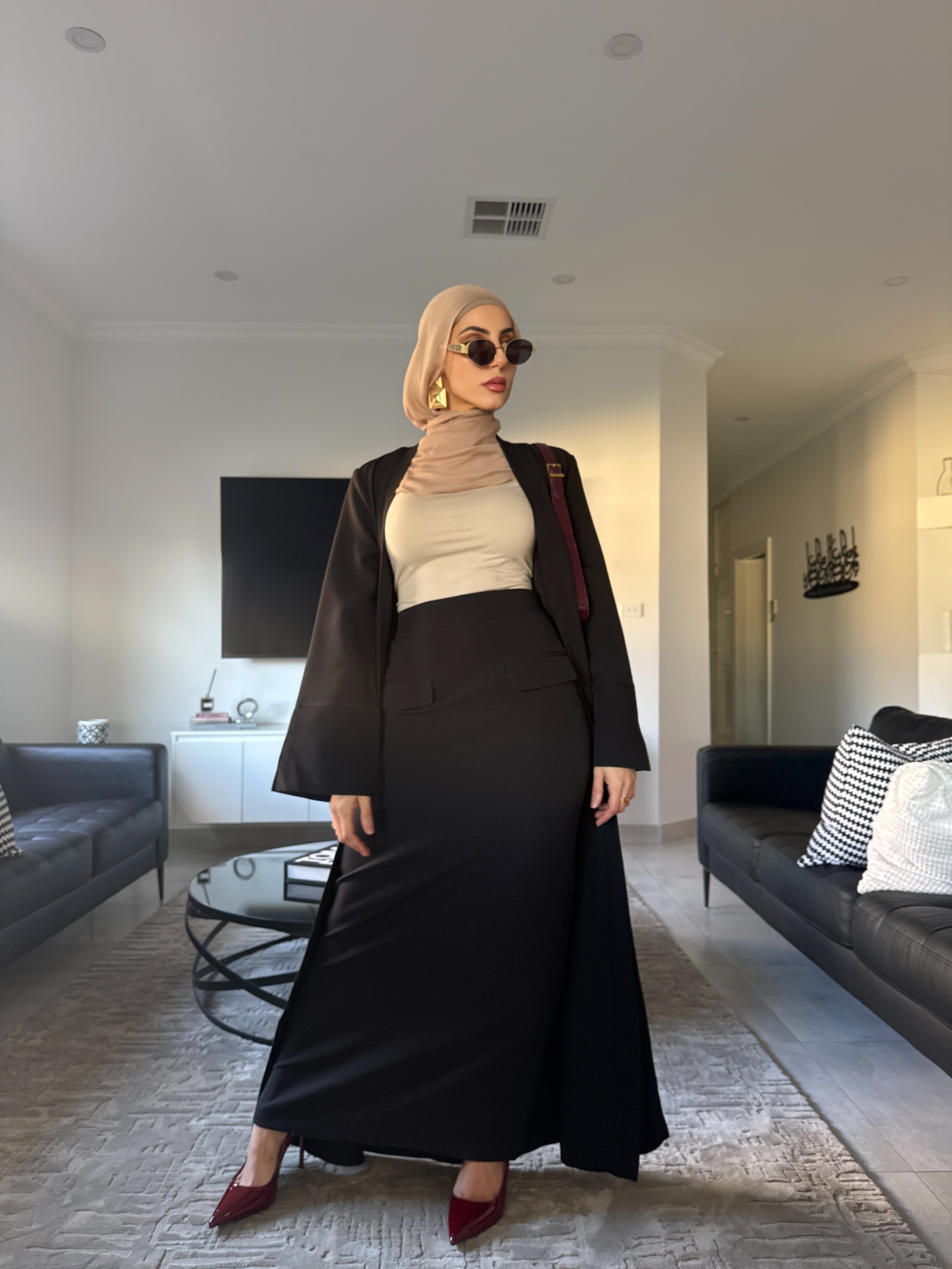 Tasmia Cape and Skirt set