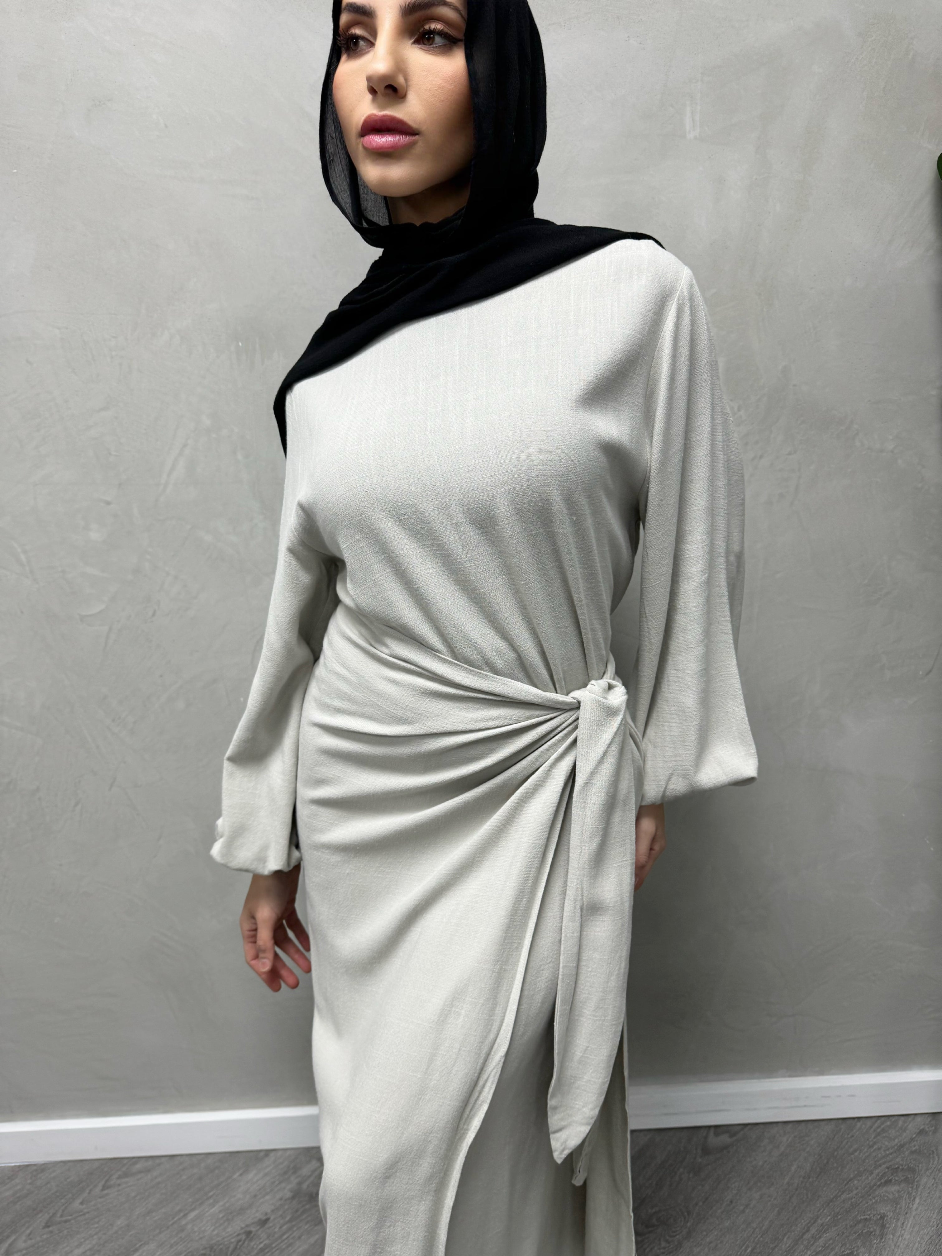 Raneem linen dress