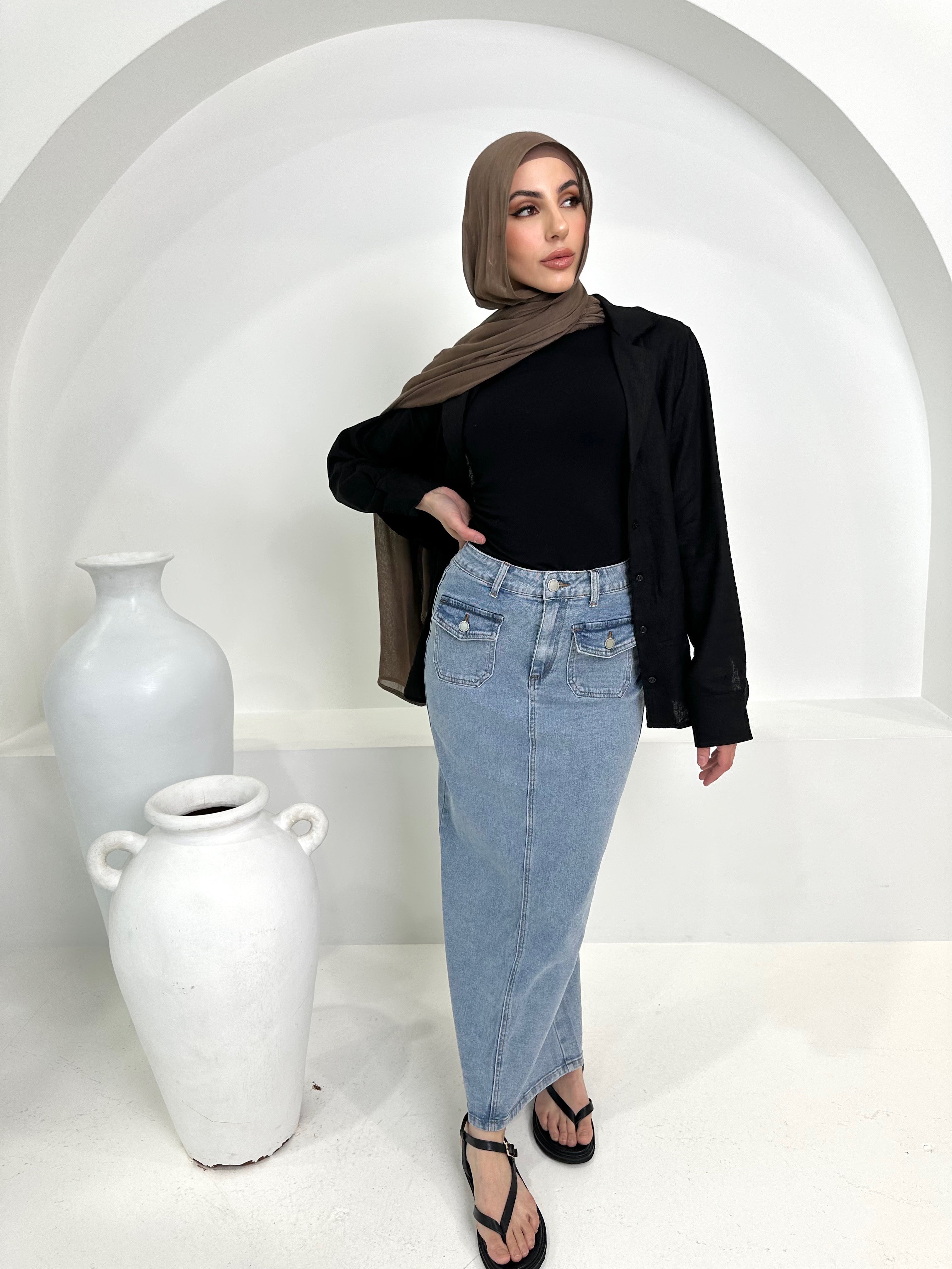 Faten Denim Skirt