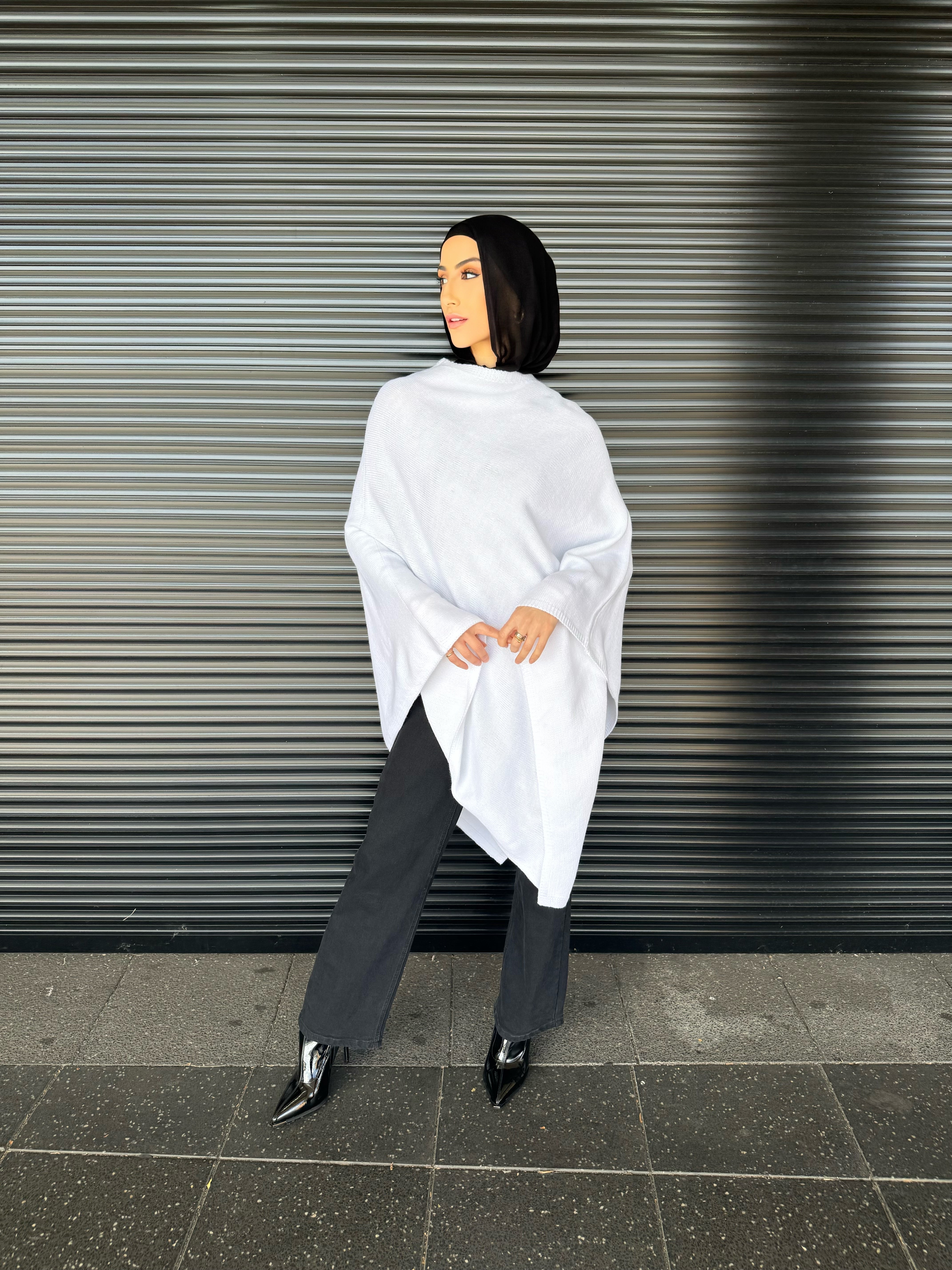 Paz Knit Poncho