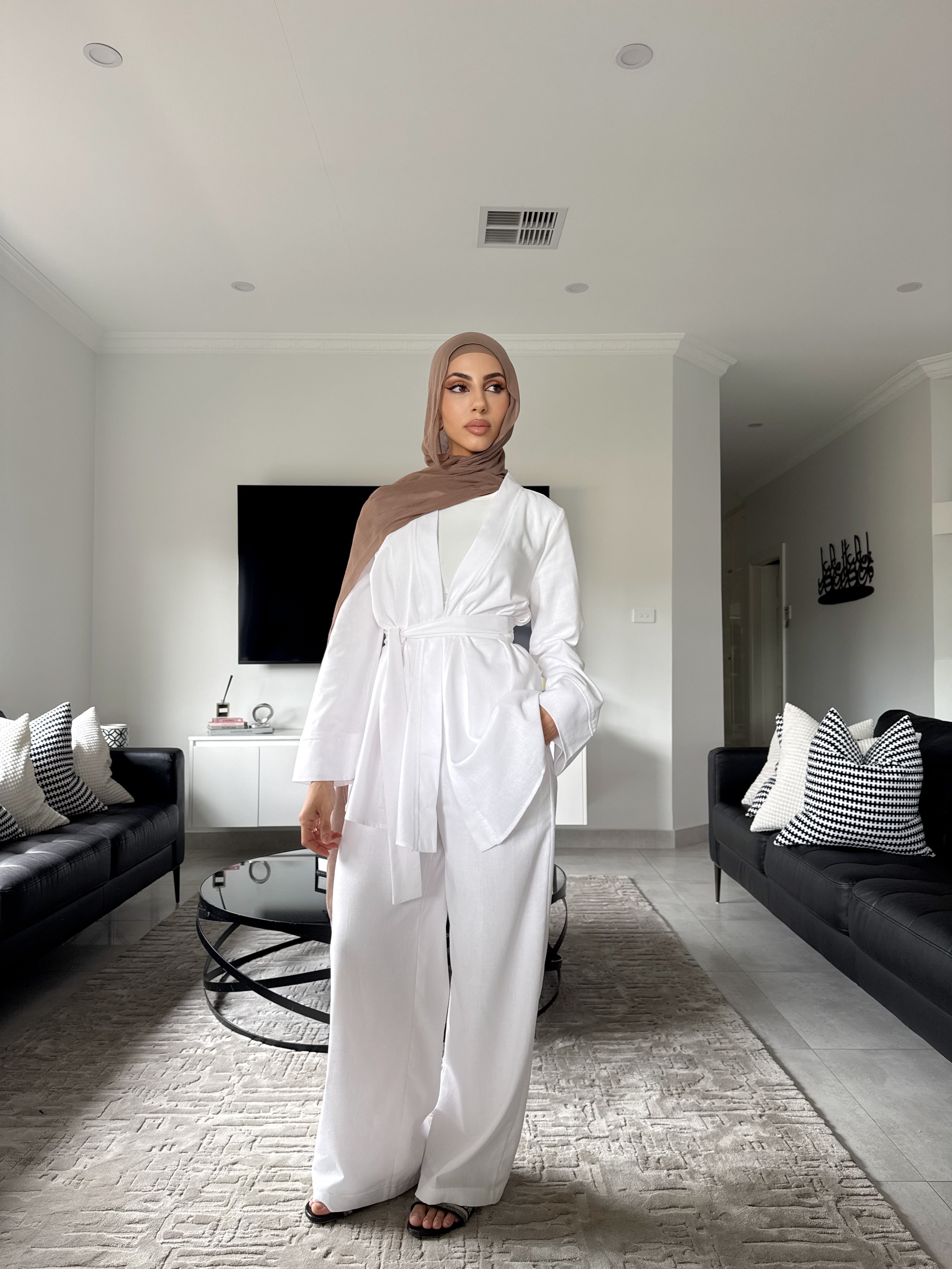 Mia short linen set