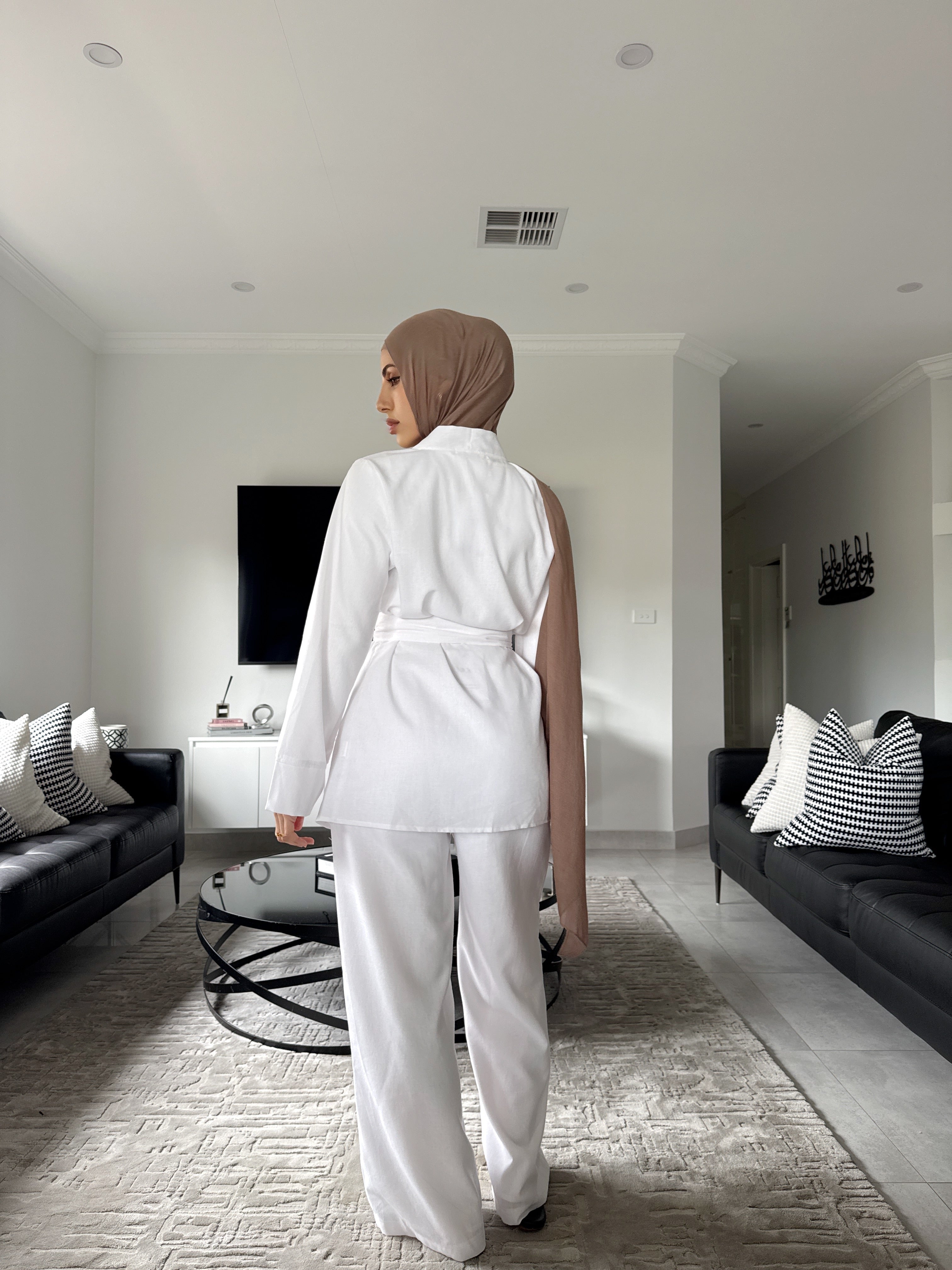 Mia short linen set