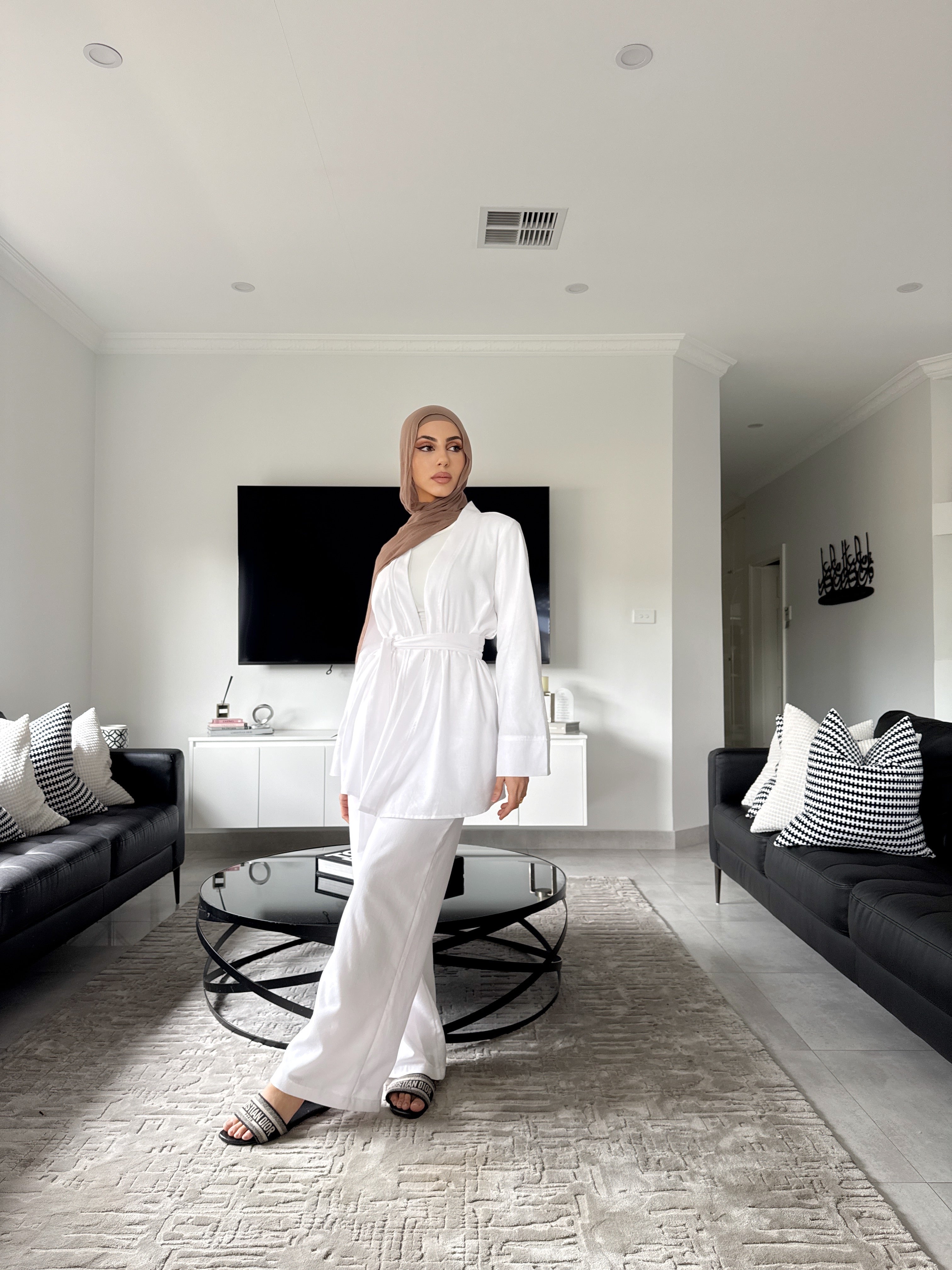 Mia short linen set