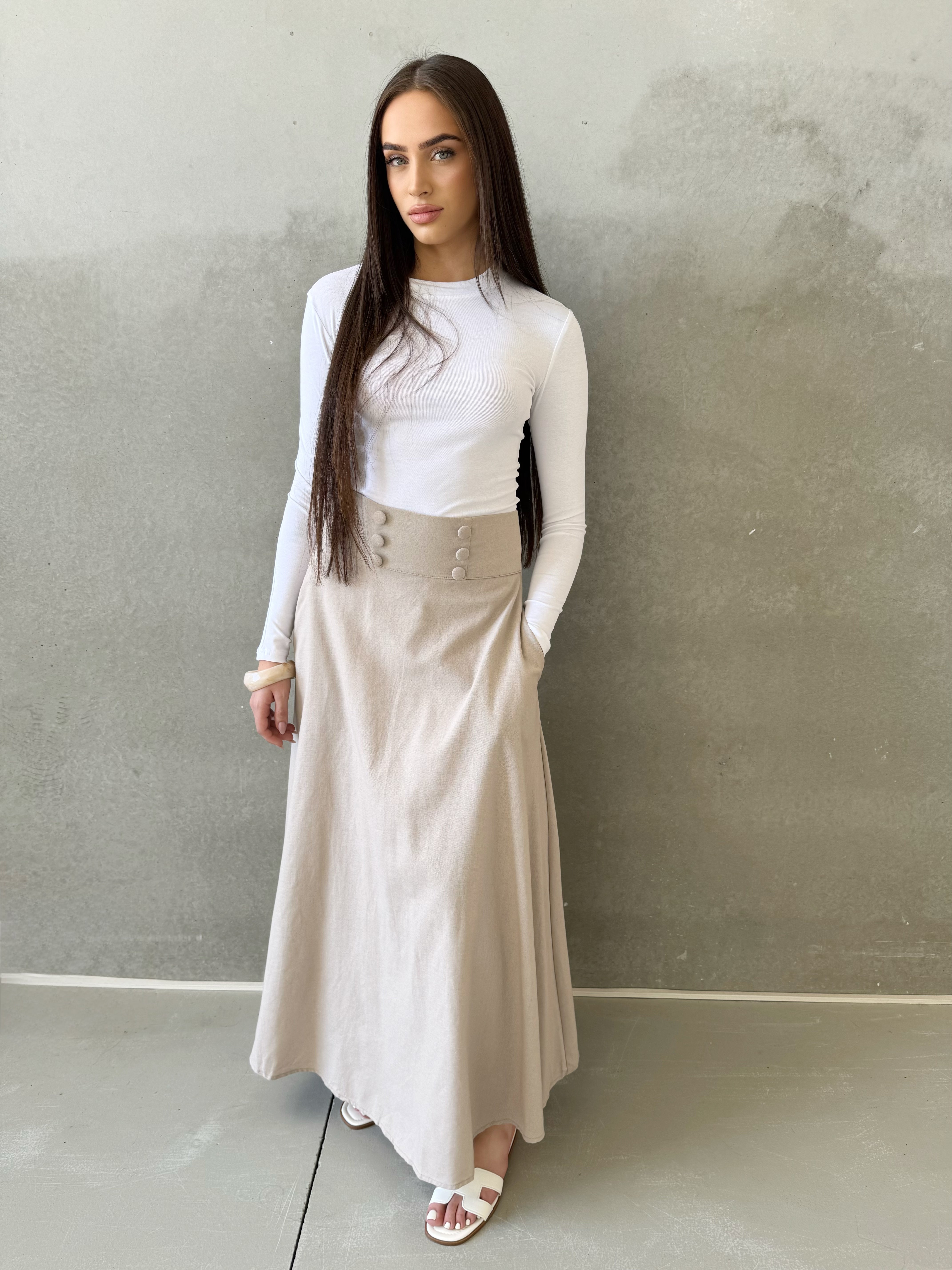 Sabrina Linen Skirt