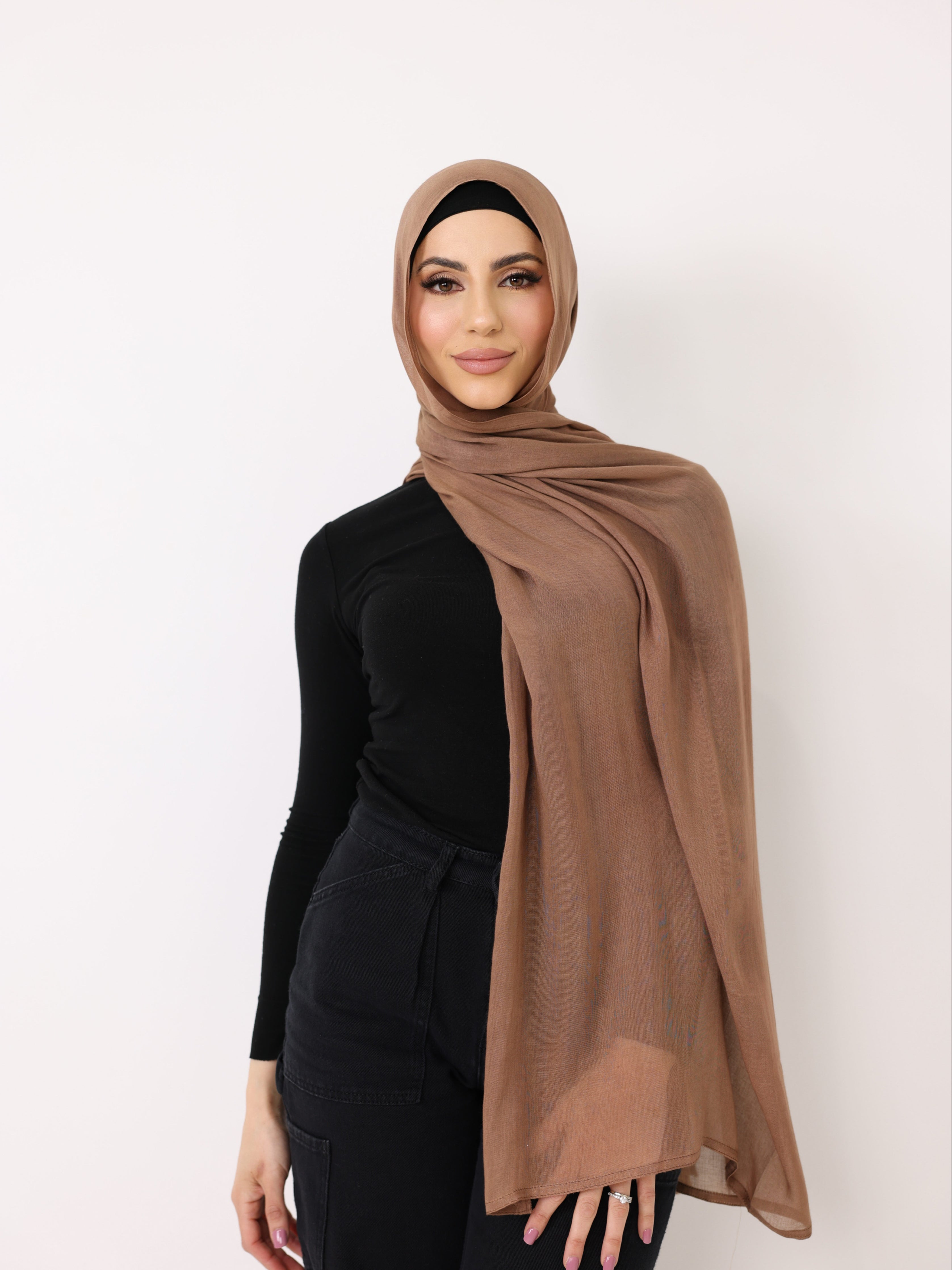 Jamila Cotton Shawl Copper