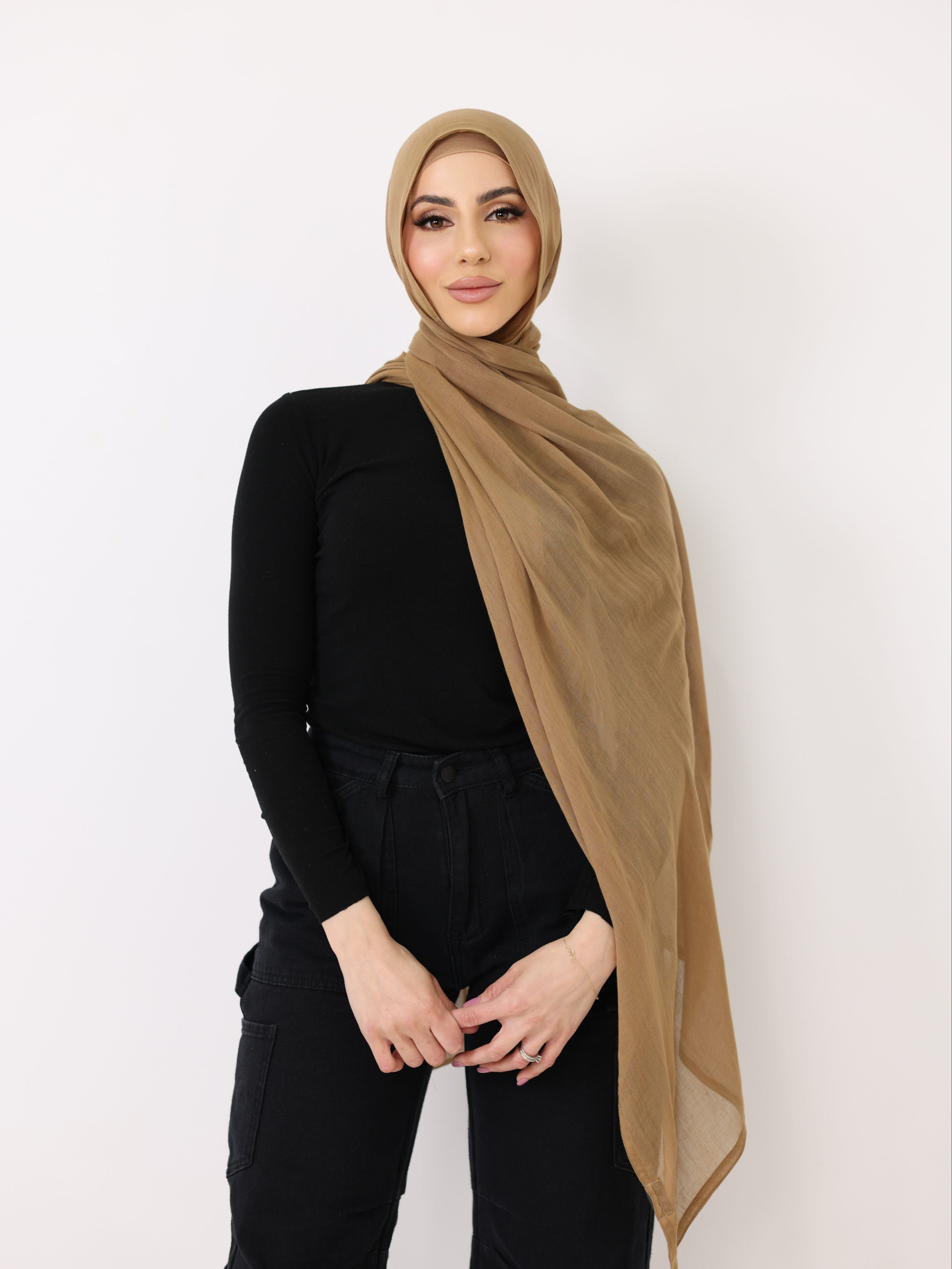 Jamila Cotton Shawl Gold