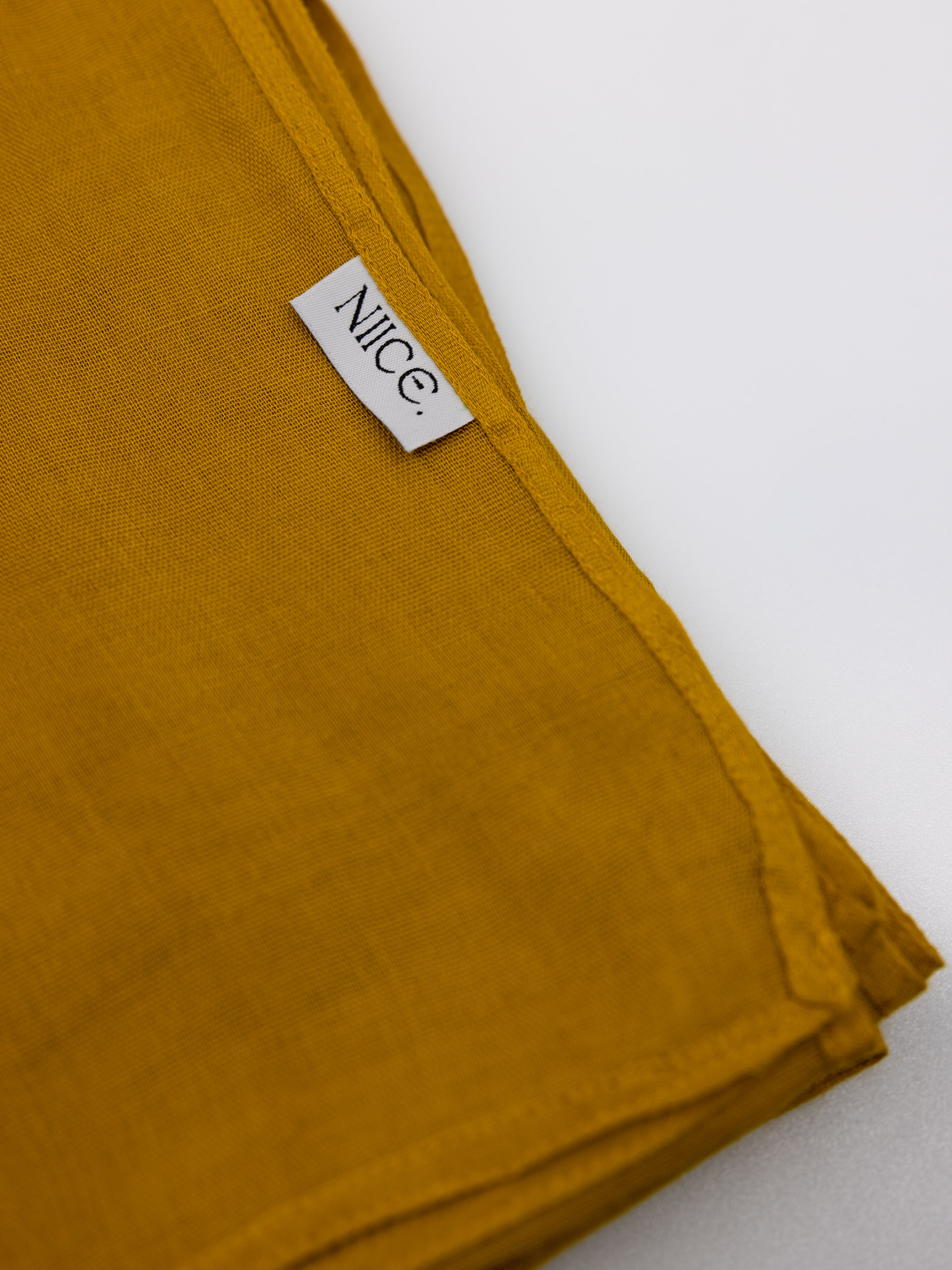 Jamila Cotton Shawl Mustard