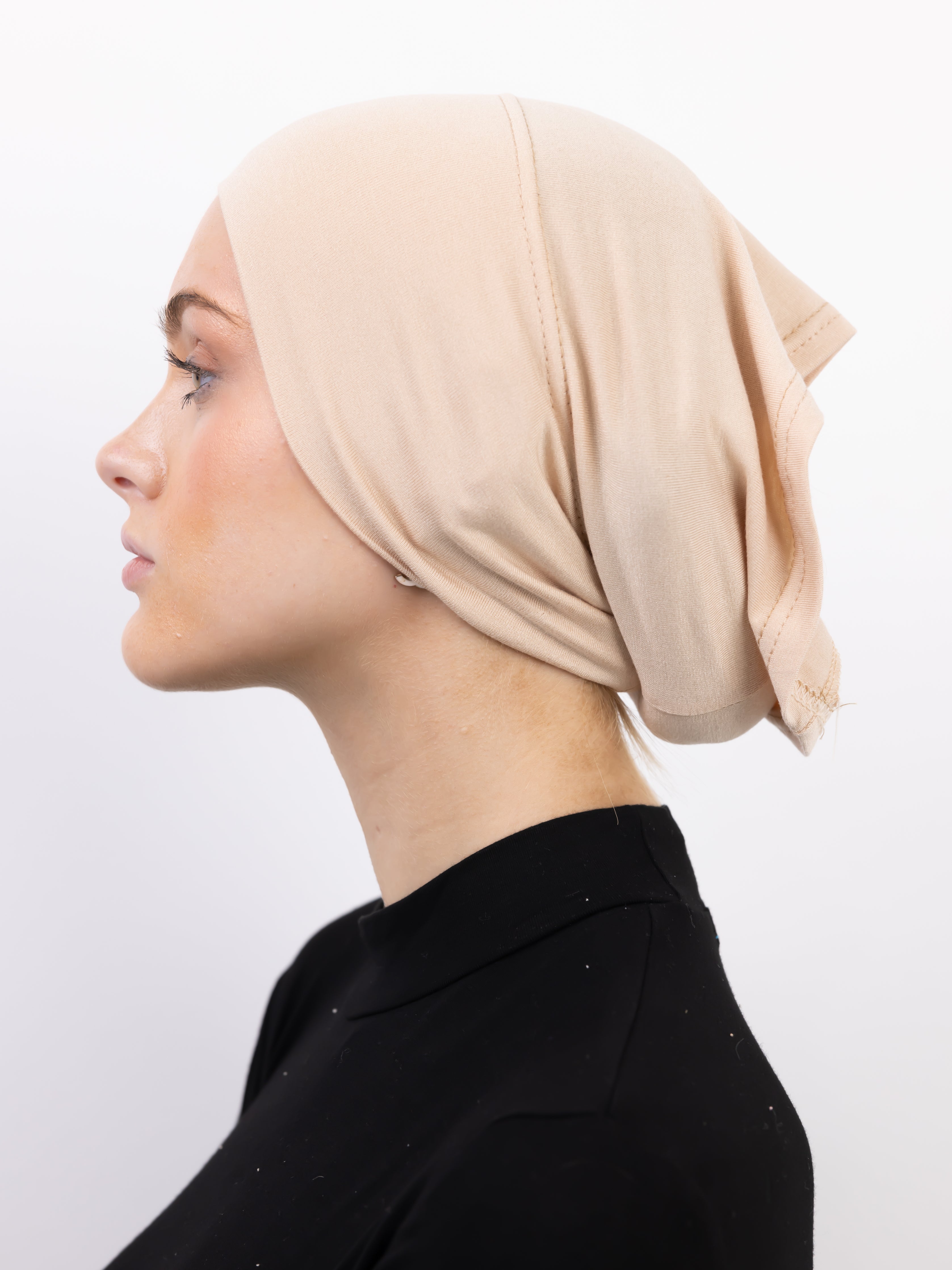 Jersey Cotton Open Undercap Nude