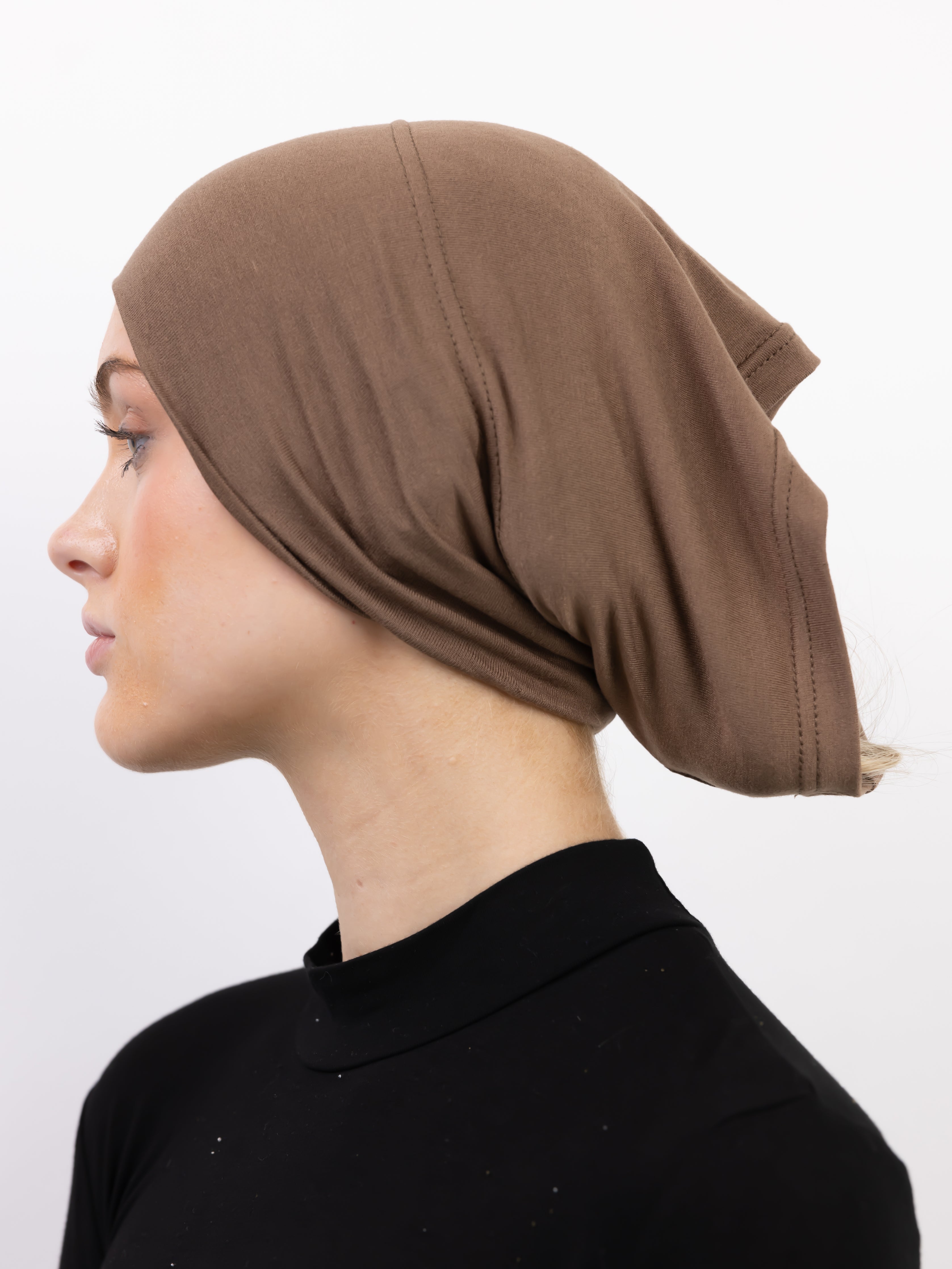 Woman Wearing Hijab Caps
