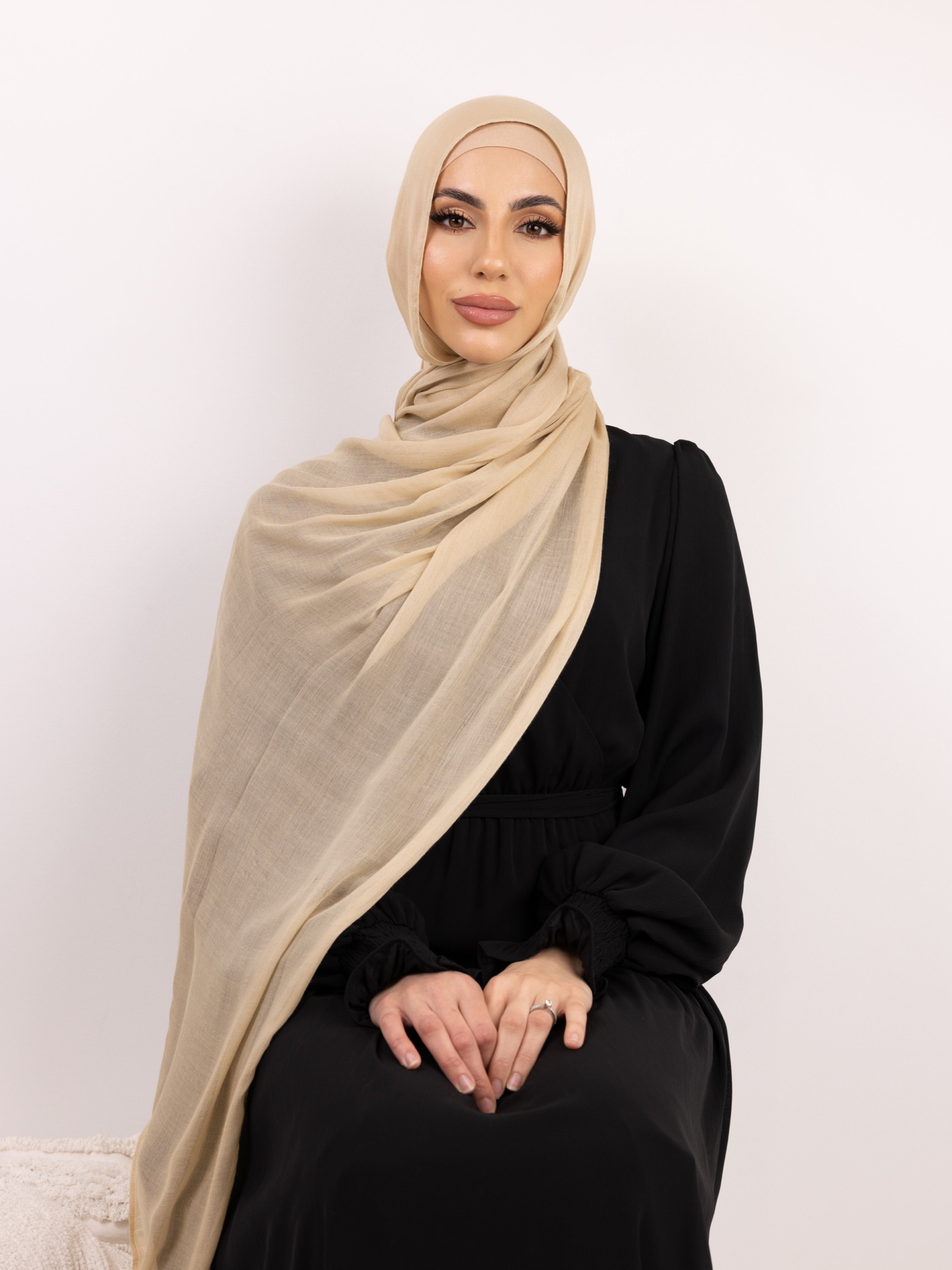 Jamila Cotton Shawl Nude