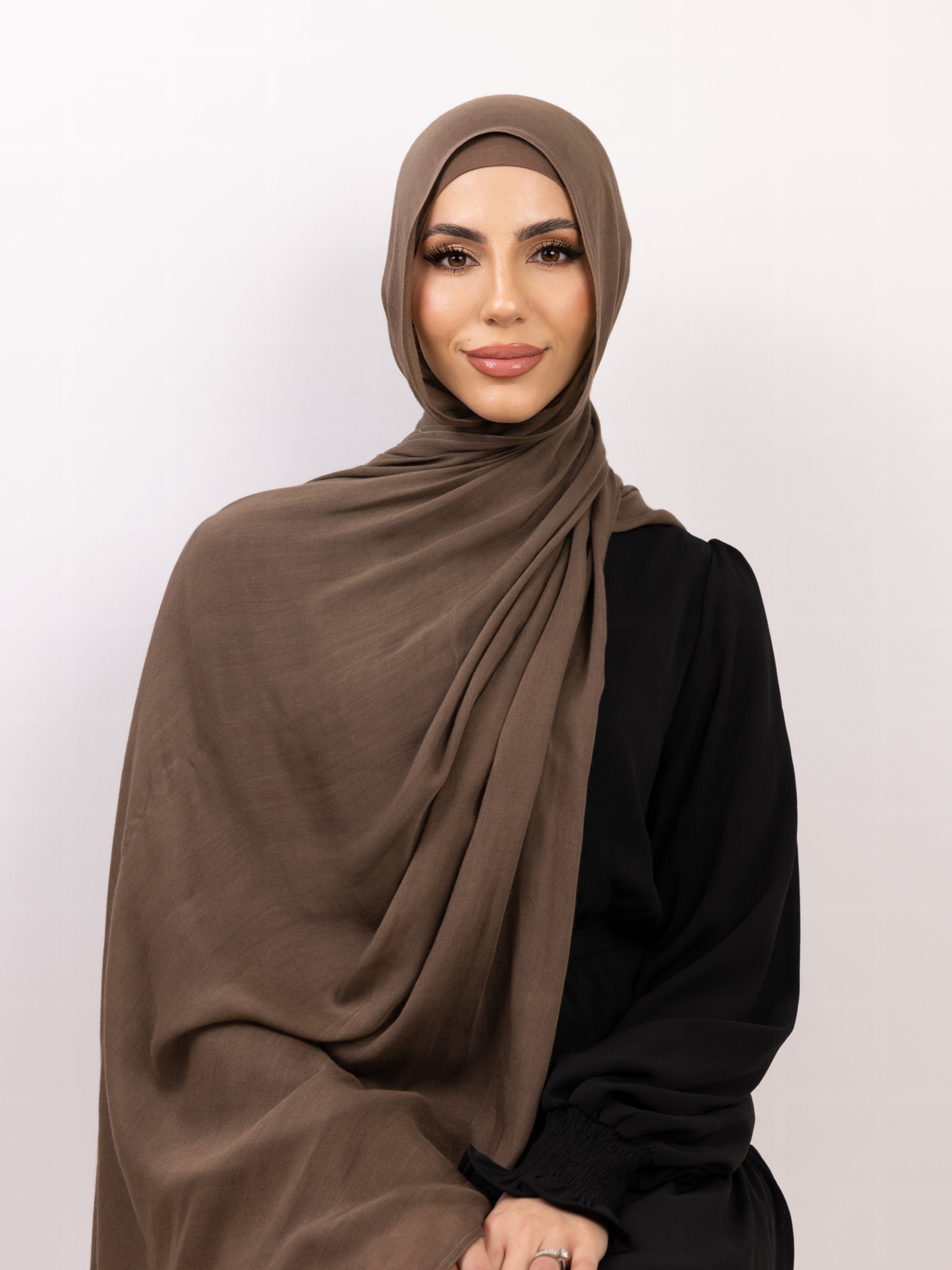 Jamila Cotton Shawl Coffee